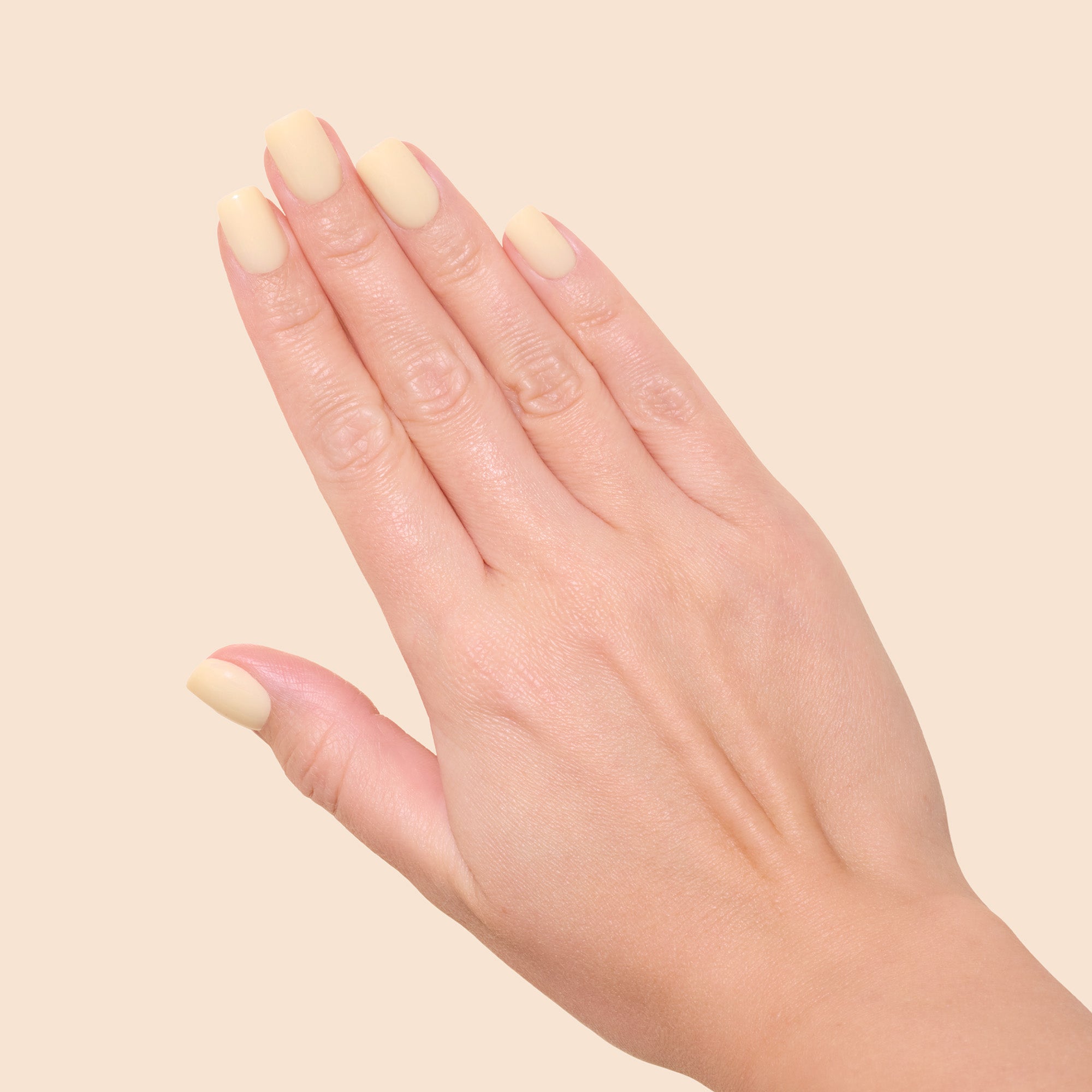'Buttercup' Soft Gel Press Ons | Short Square - HAAR-ANKER