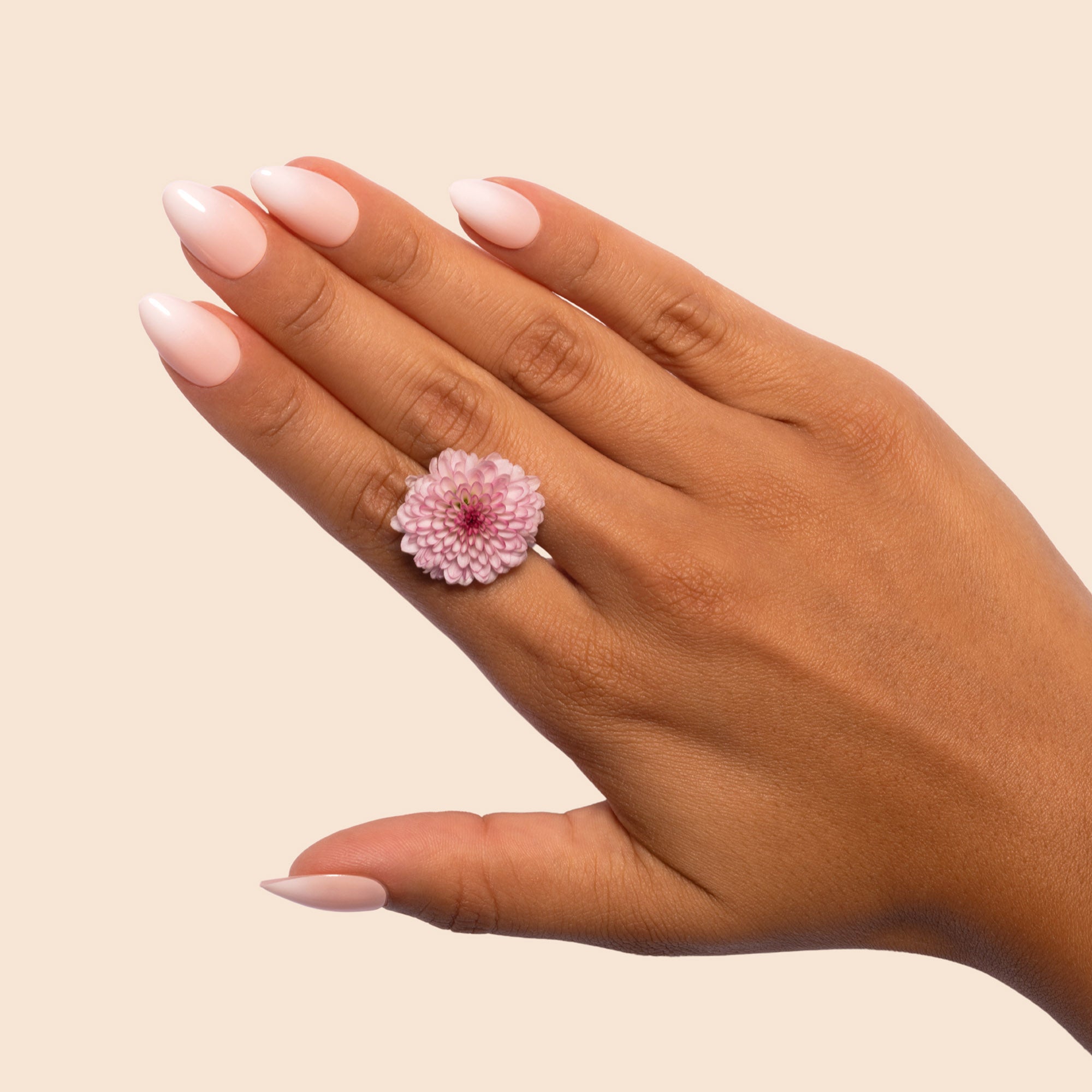 'Rose Fade' Soft Gel Press Ons | Short Almond