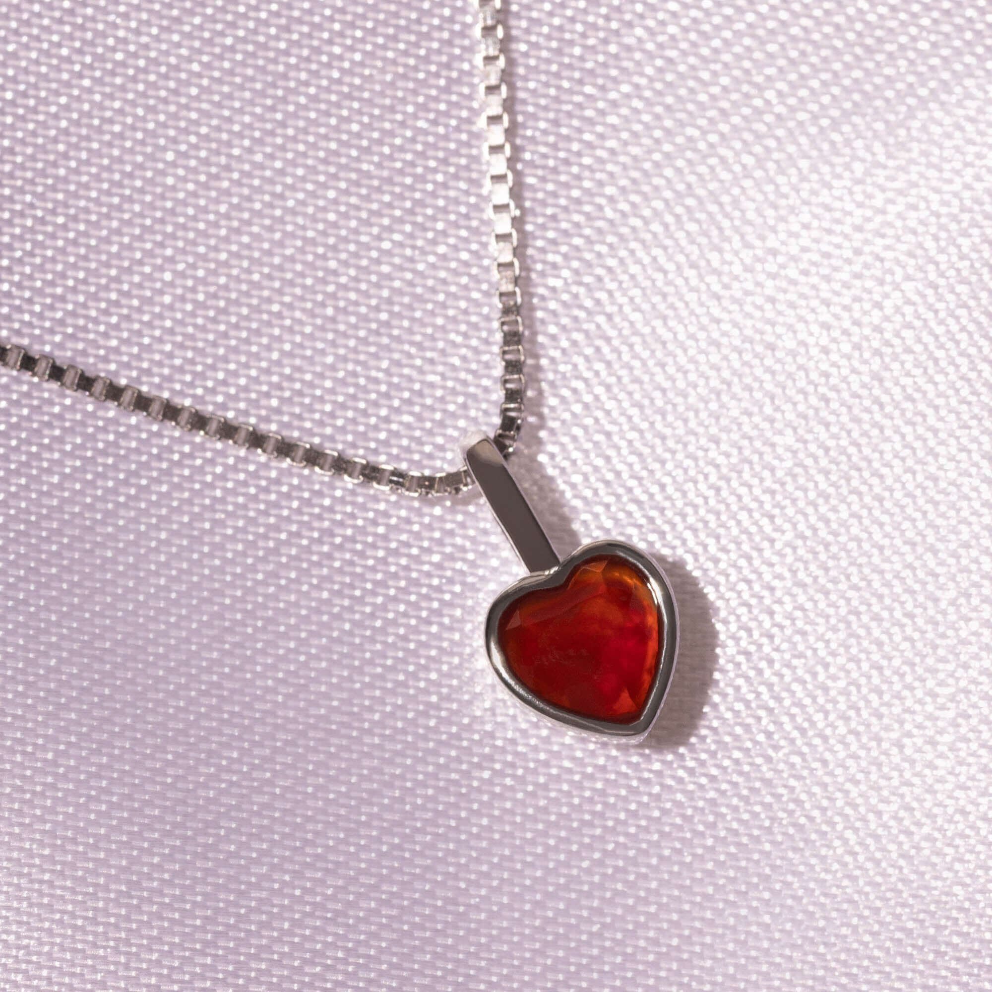 Geburtssteine Herz Silber | Charms / HAAR-ANKER