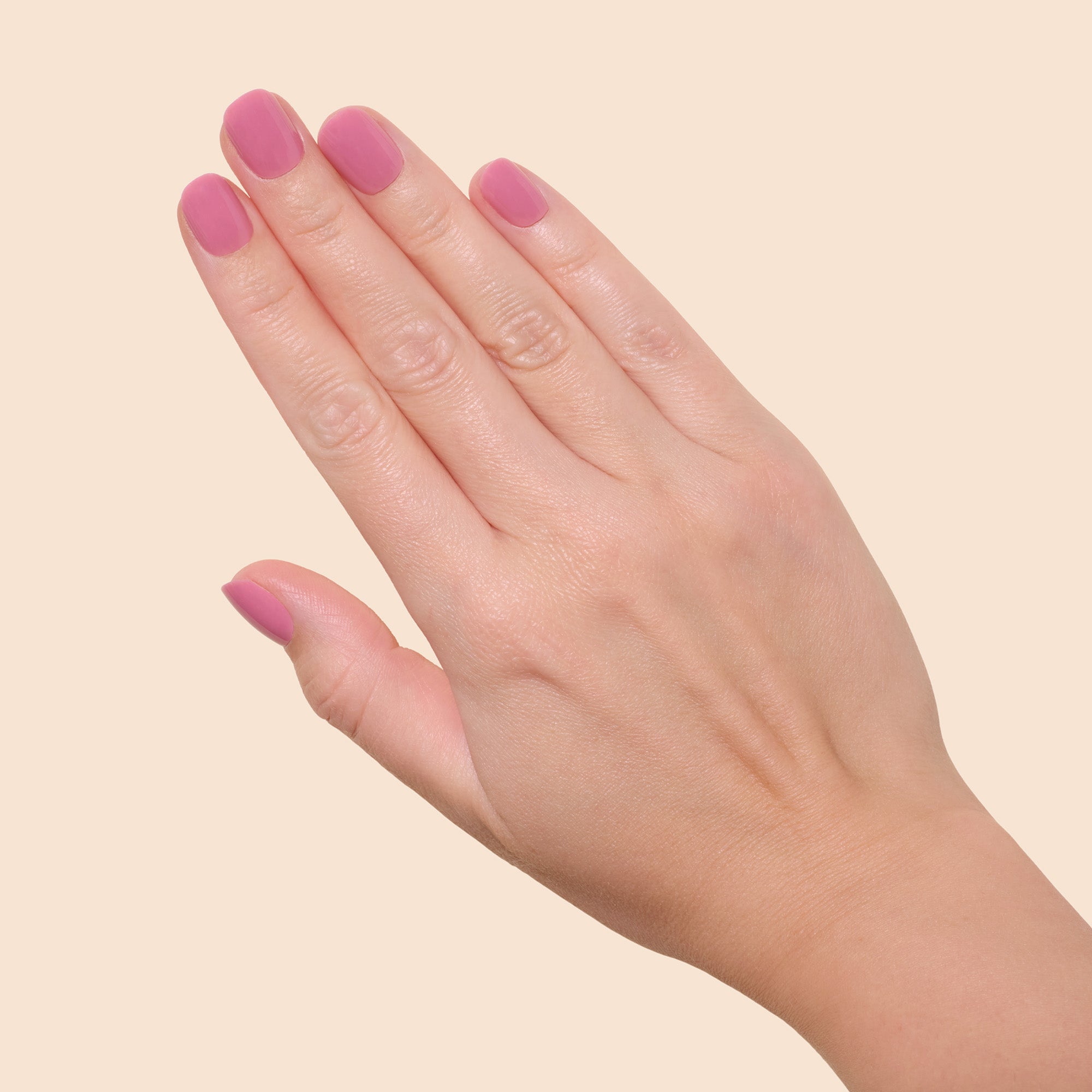 'Blush Kiss' Soft Gel Press Ons | Short Round