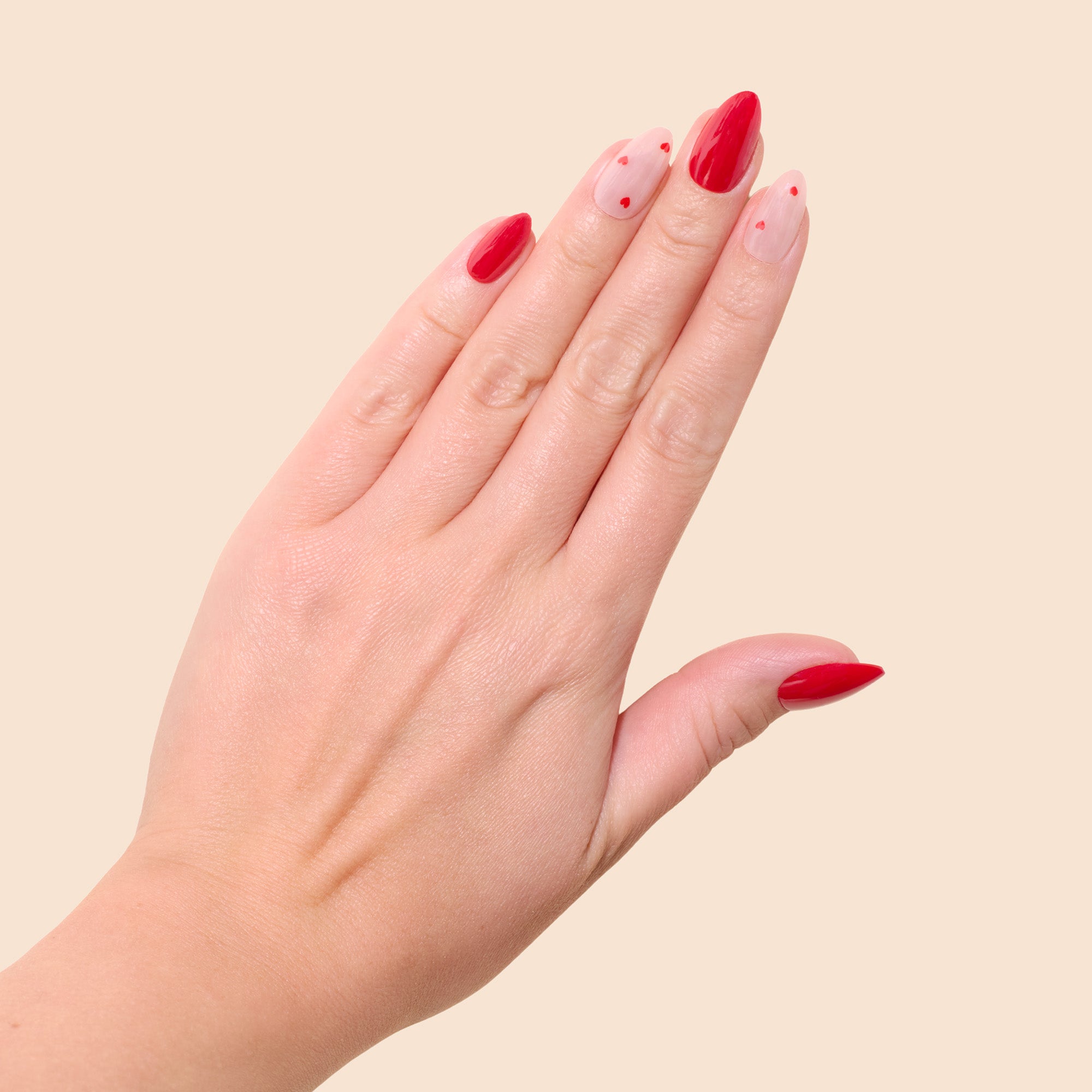 'Love Letter' Soft Gel Press Ons | Short Almond