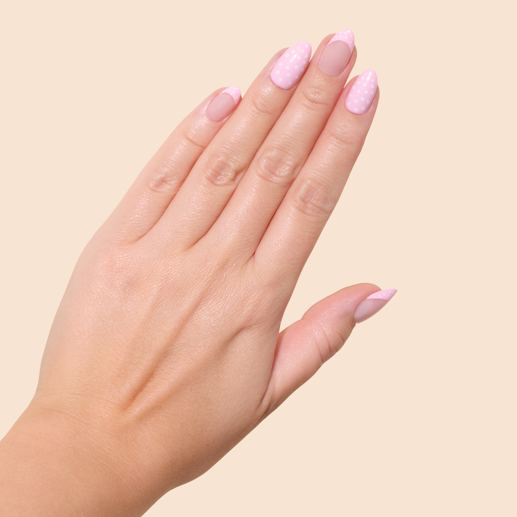 'Sweet Dots' Soft Gel Press Ons | Short Almond