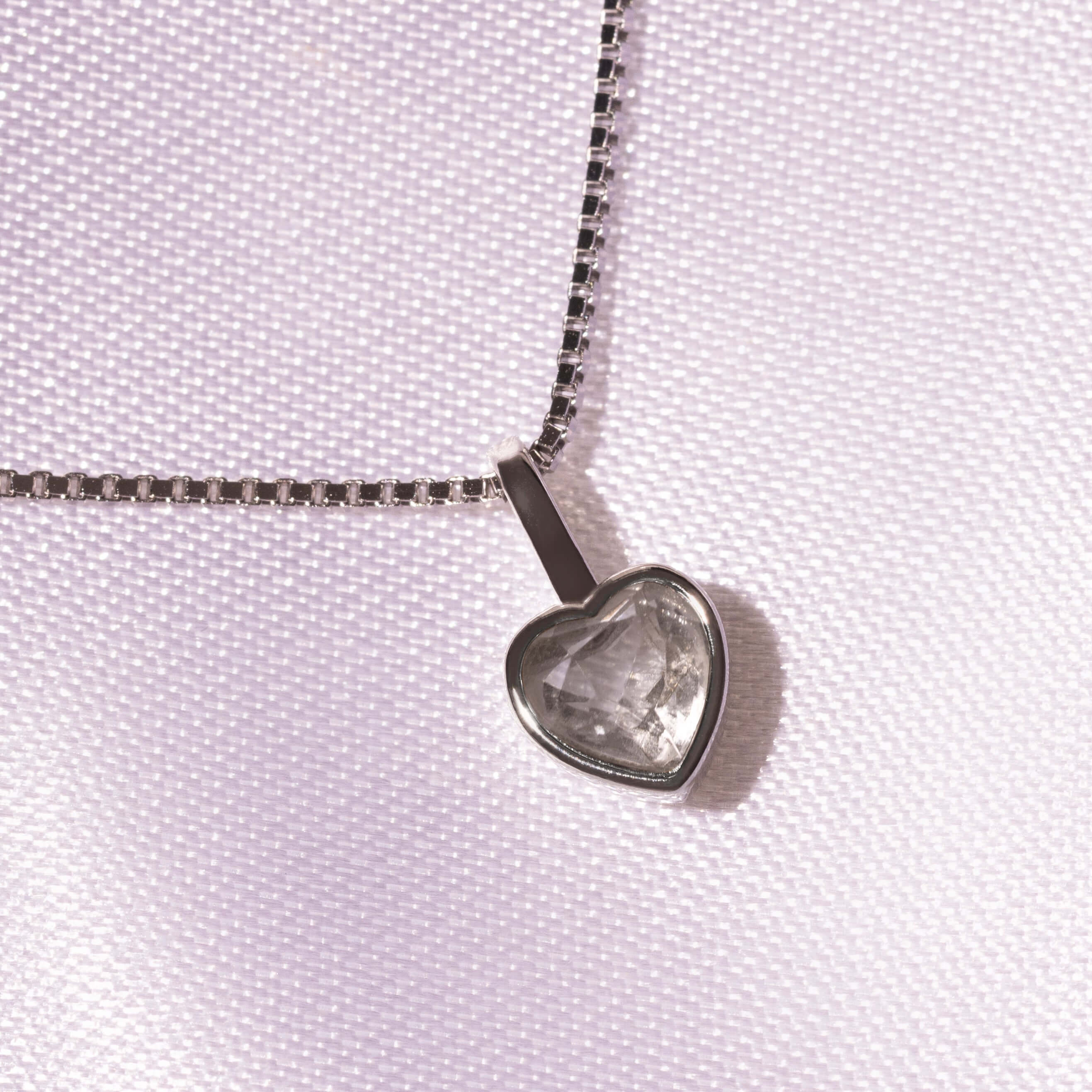 Geburtssteine Herz Silber | Charms / HAAR-ANKER