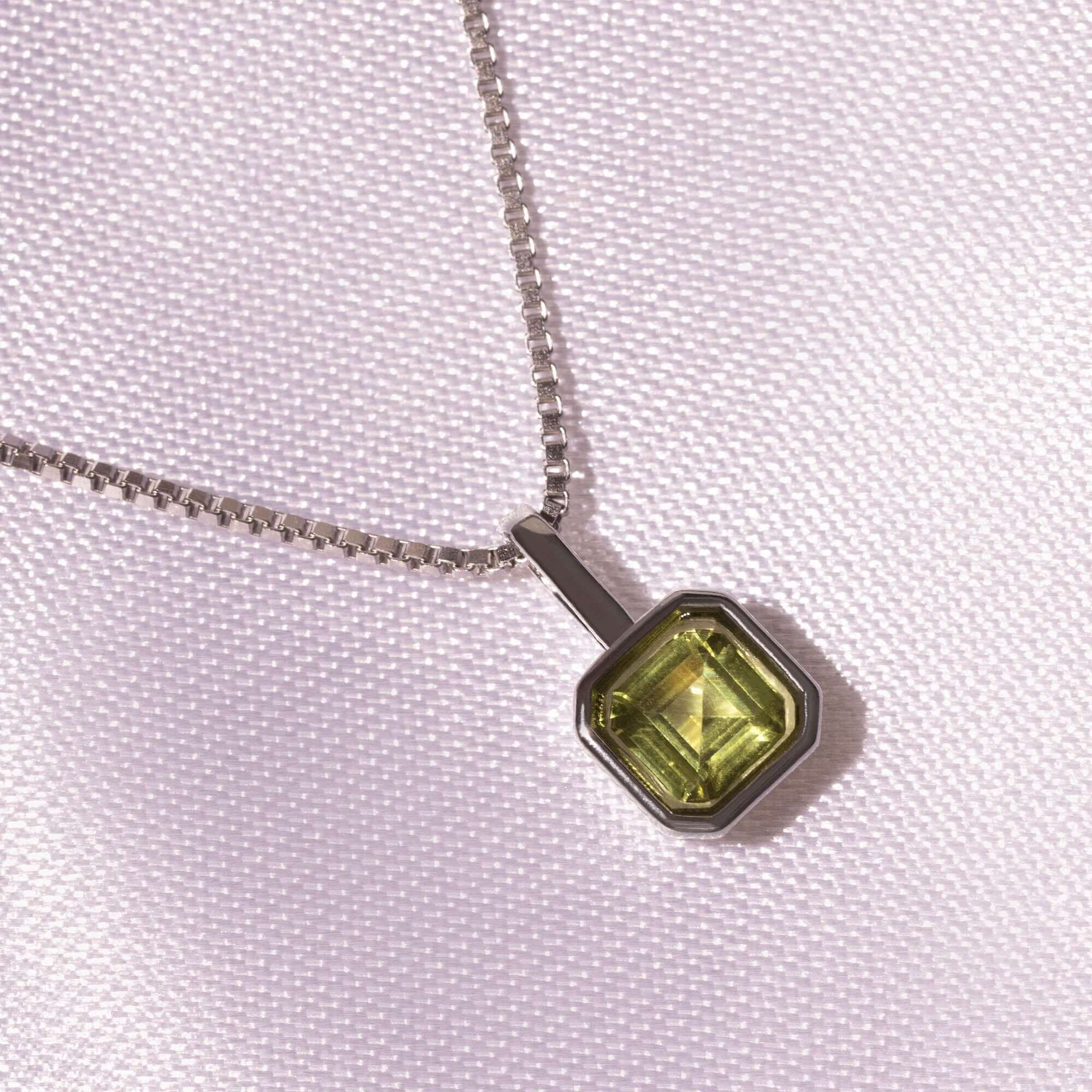 Geburtssteine Quadrat Silber | Charms / HAAR-ANKER