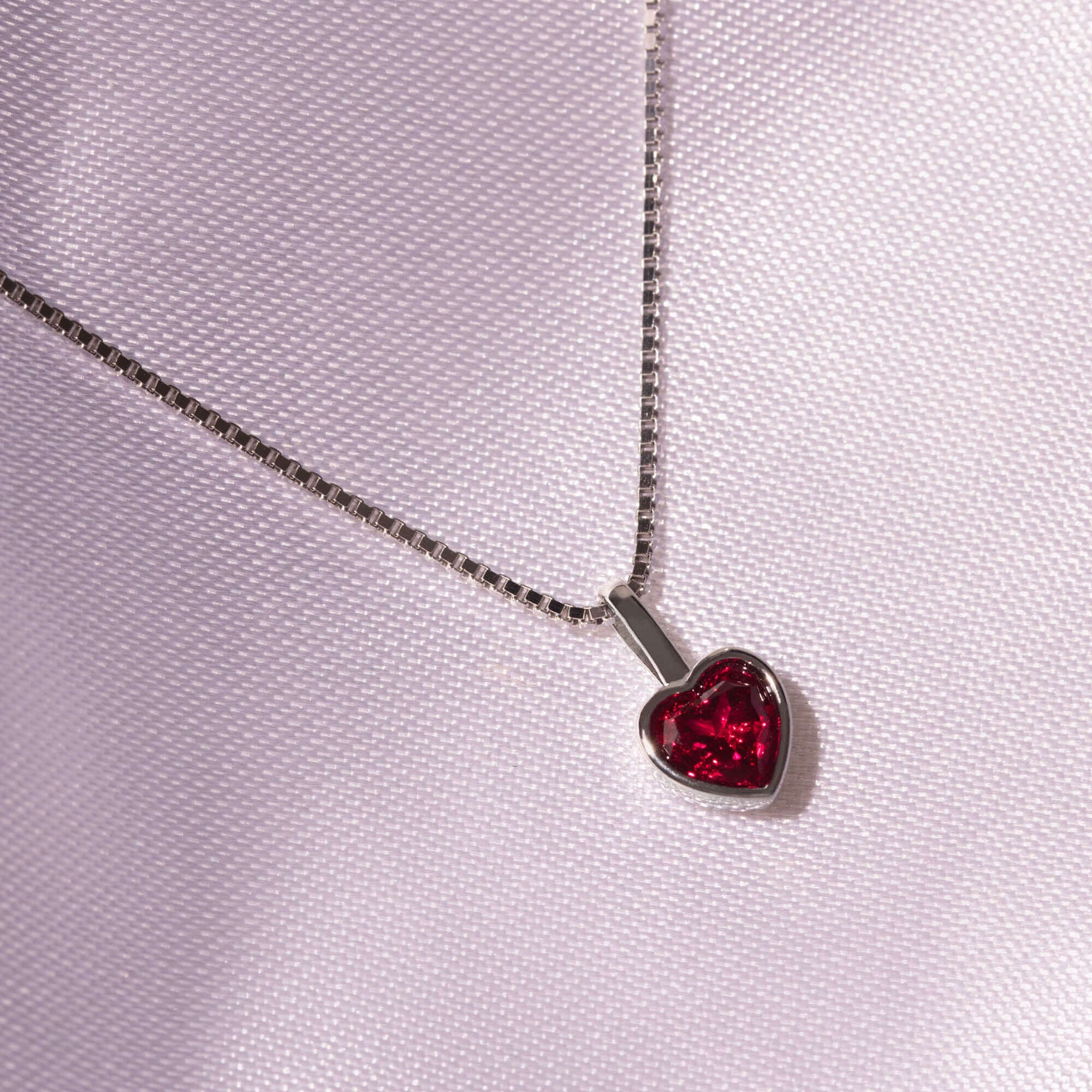 Geburtssteine Herz Silber | Charms / HAAR-ANKER