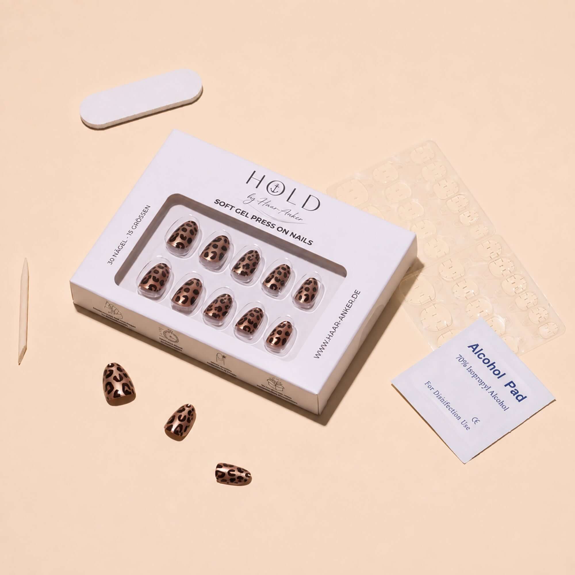 'Leo Round' Soft Gel Press Ons | Medium Round