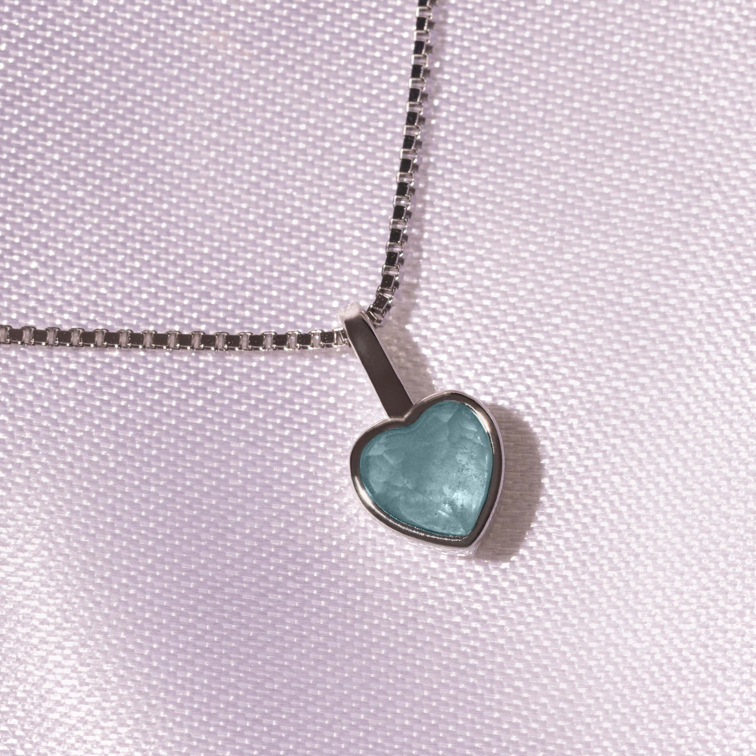 Geburtssteine Herz Silber | Charms / HAAR-ANKER