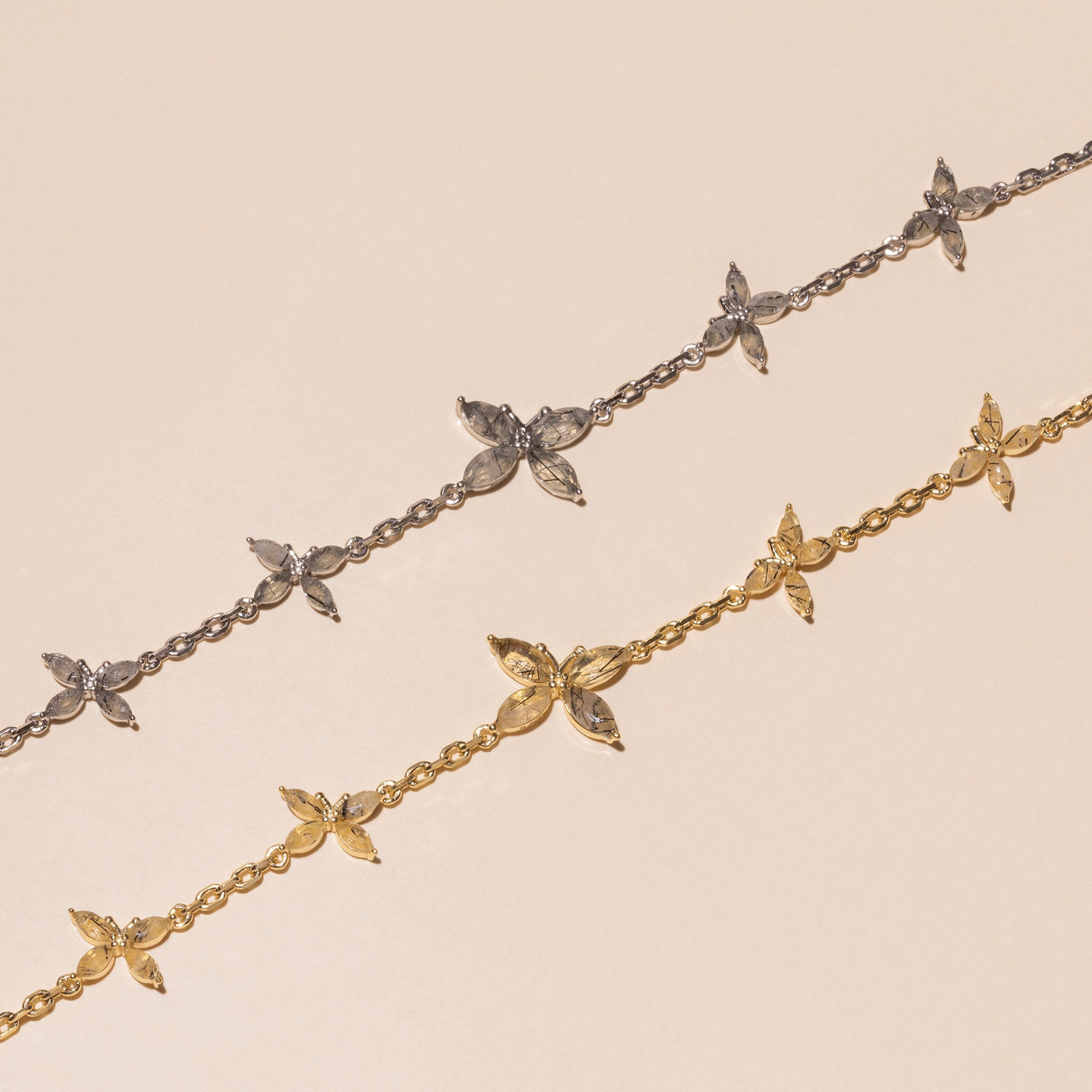 Armband 'Schmetterling mit Edelstein' – Silber | Armband