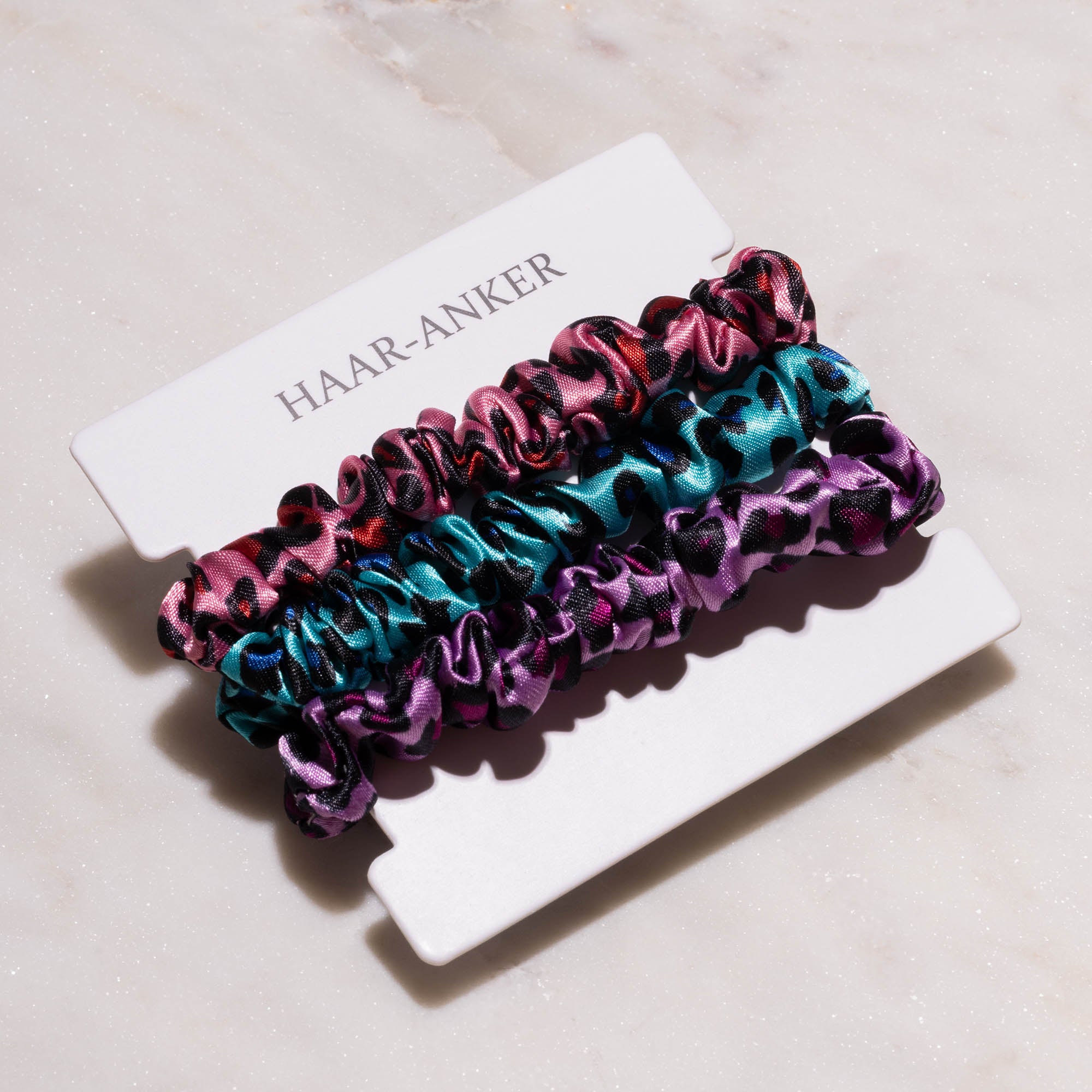 3er Set 'Leo-Bunt' | Scrunchie-Minis