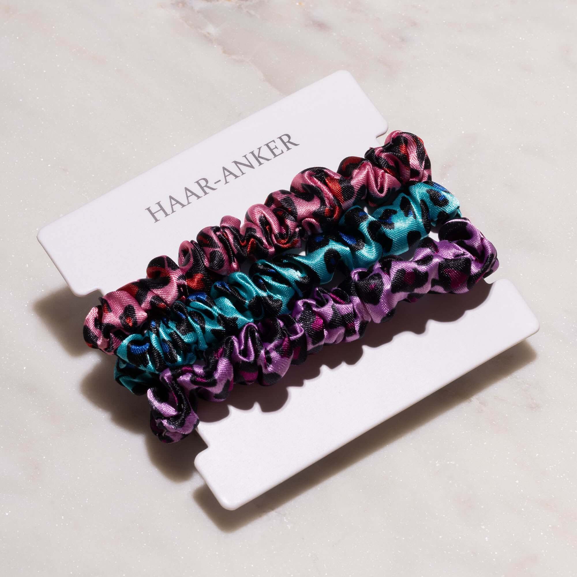 3er Set 'Leo-Bunt' | Scrunchie-Minis