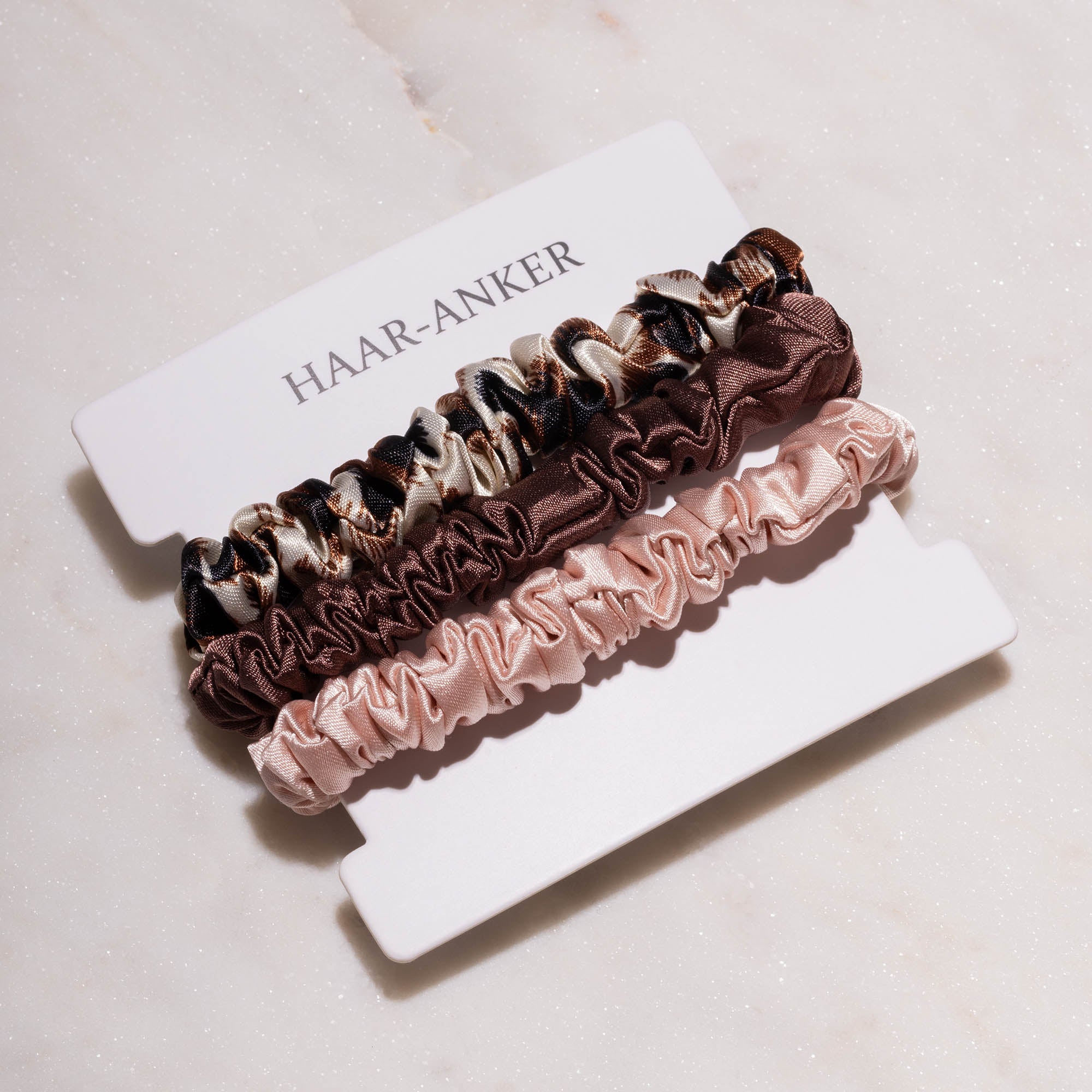 3er Set 'Leo-Rosé' | Scrunchie-Minis