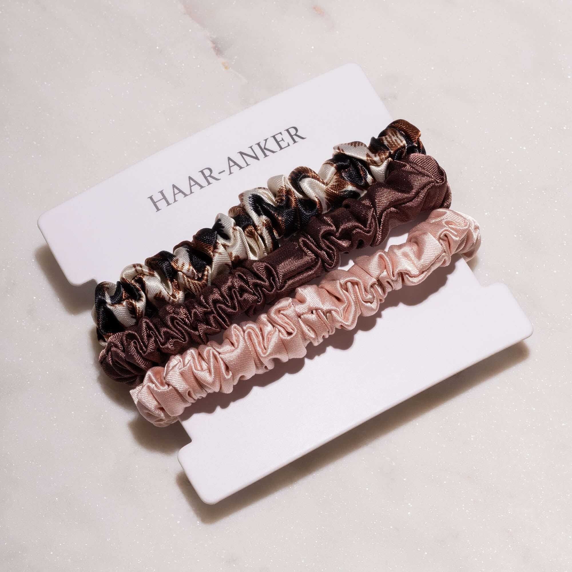 3er Set 'Leo-Rosé' | Scrunchie-Minis