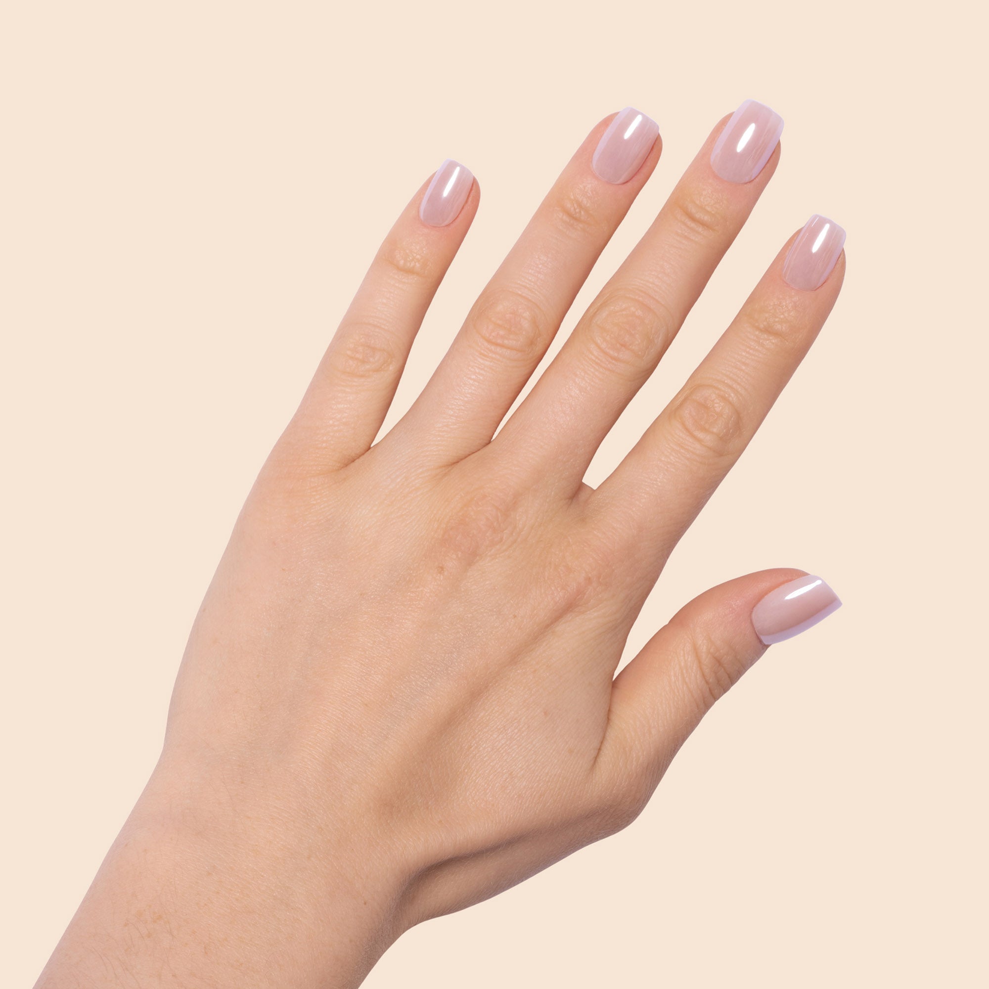 'Pearl Whisper' Soft Gel Press Ons | Short Square
