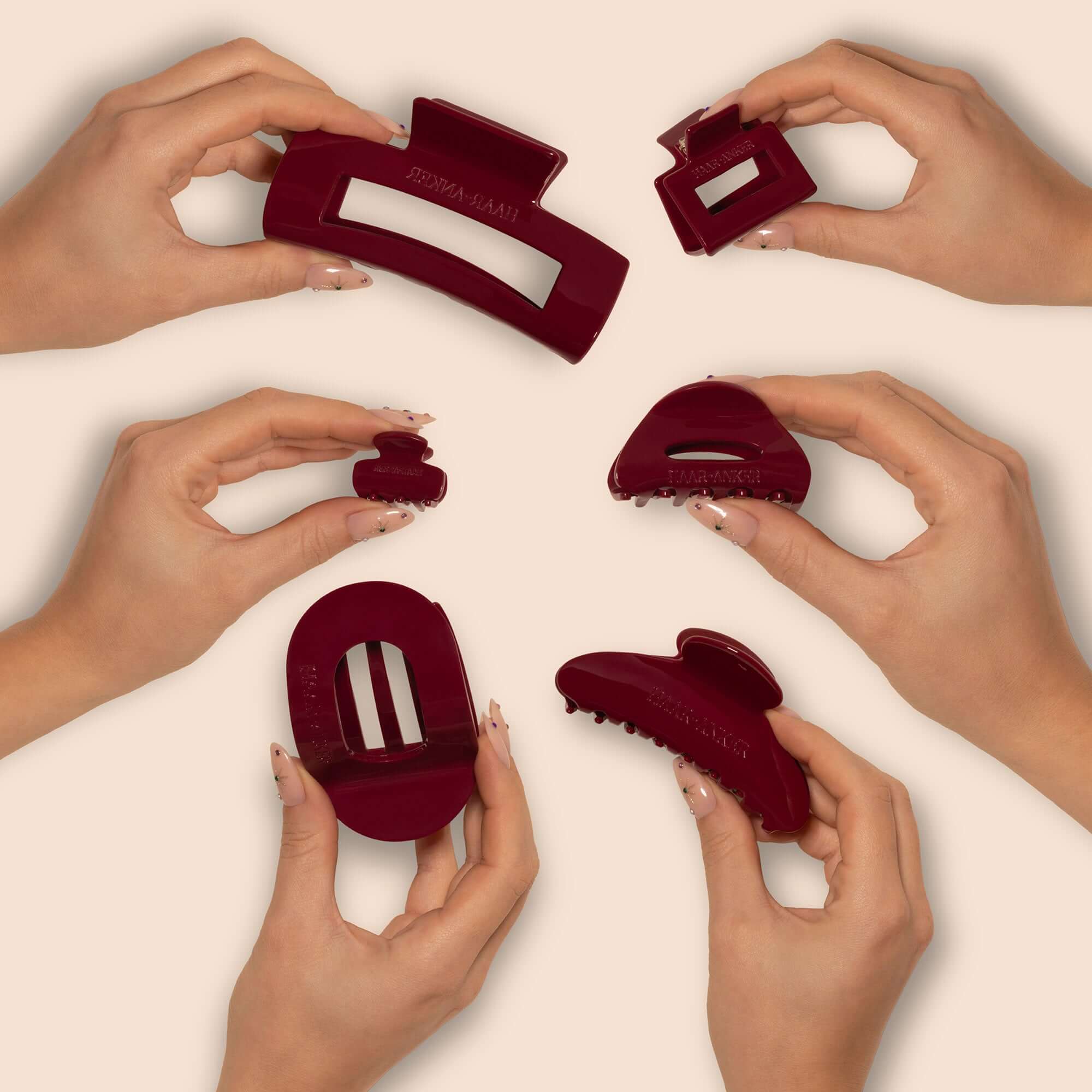 Christmas Red | Haarklammer / HAAR-ANKER