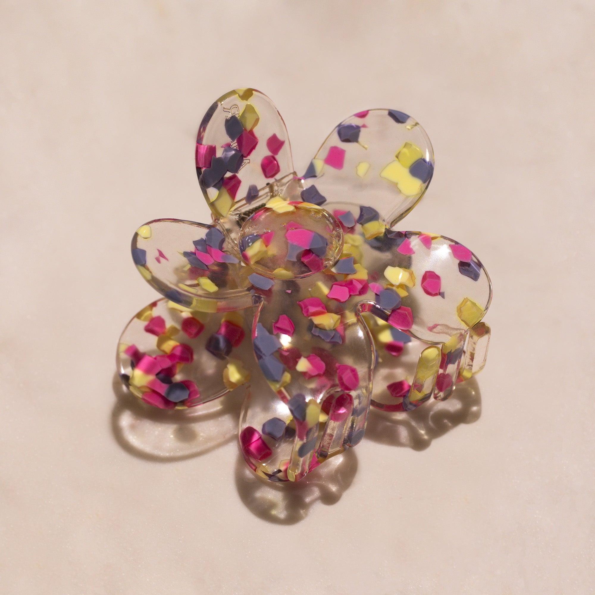 Grosse Blume – Konfetti | Haarklammer
