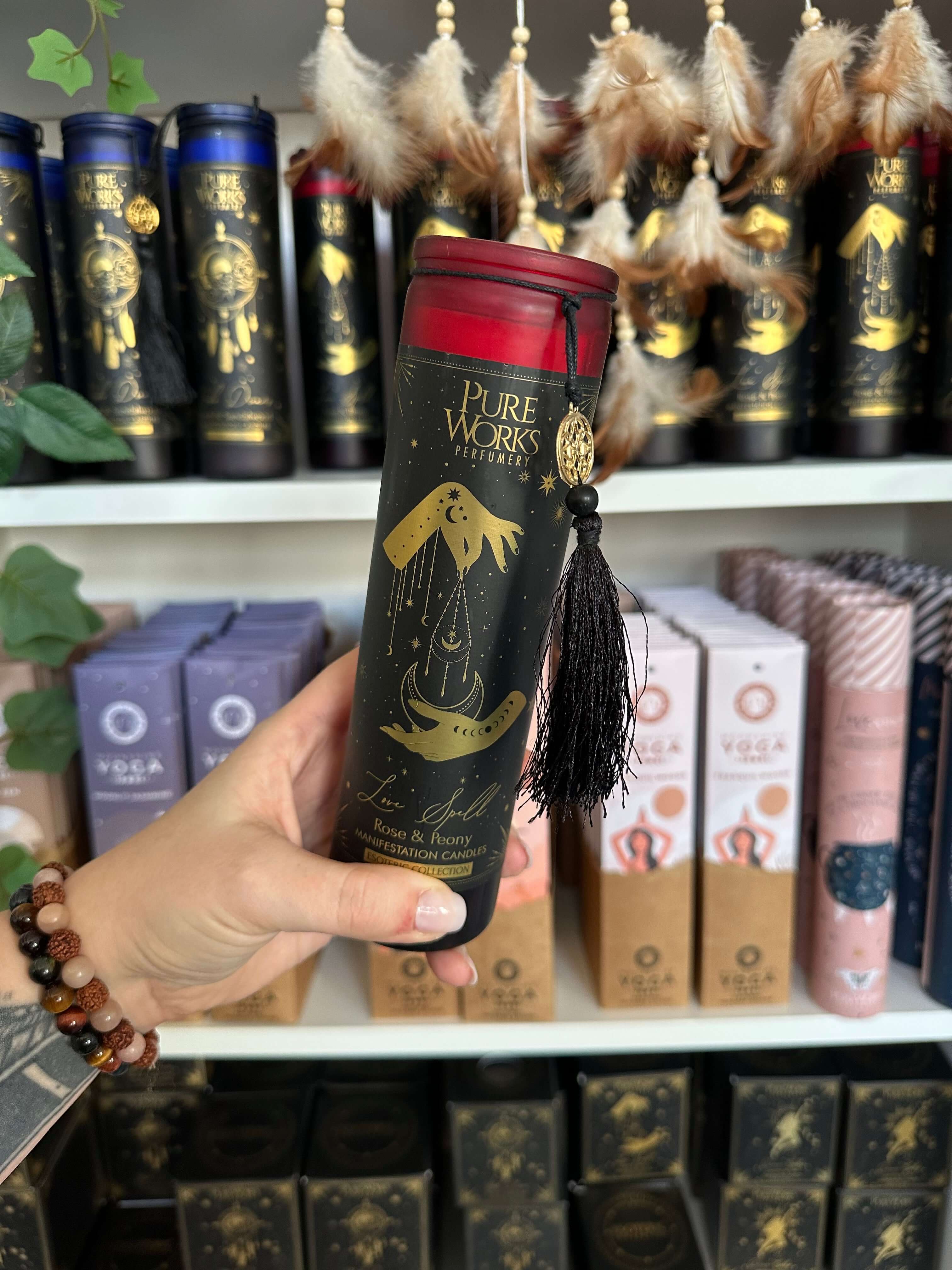 Liebeszauber Lang | Manifestationskerze // HAAR-ANKER