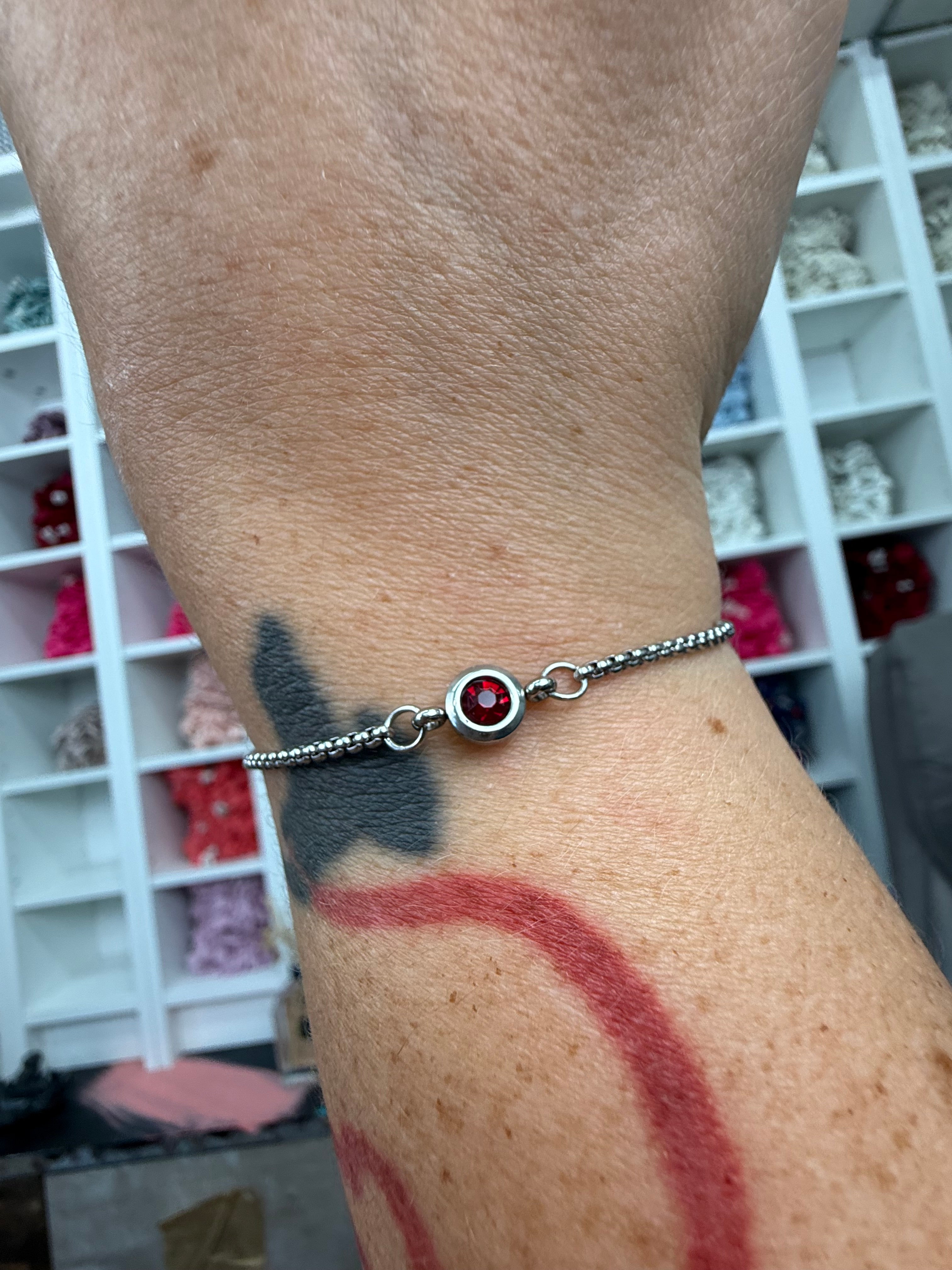 Armband mit Geburtsstein Silber | Armband