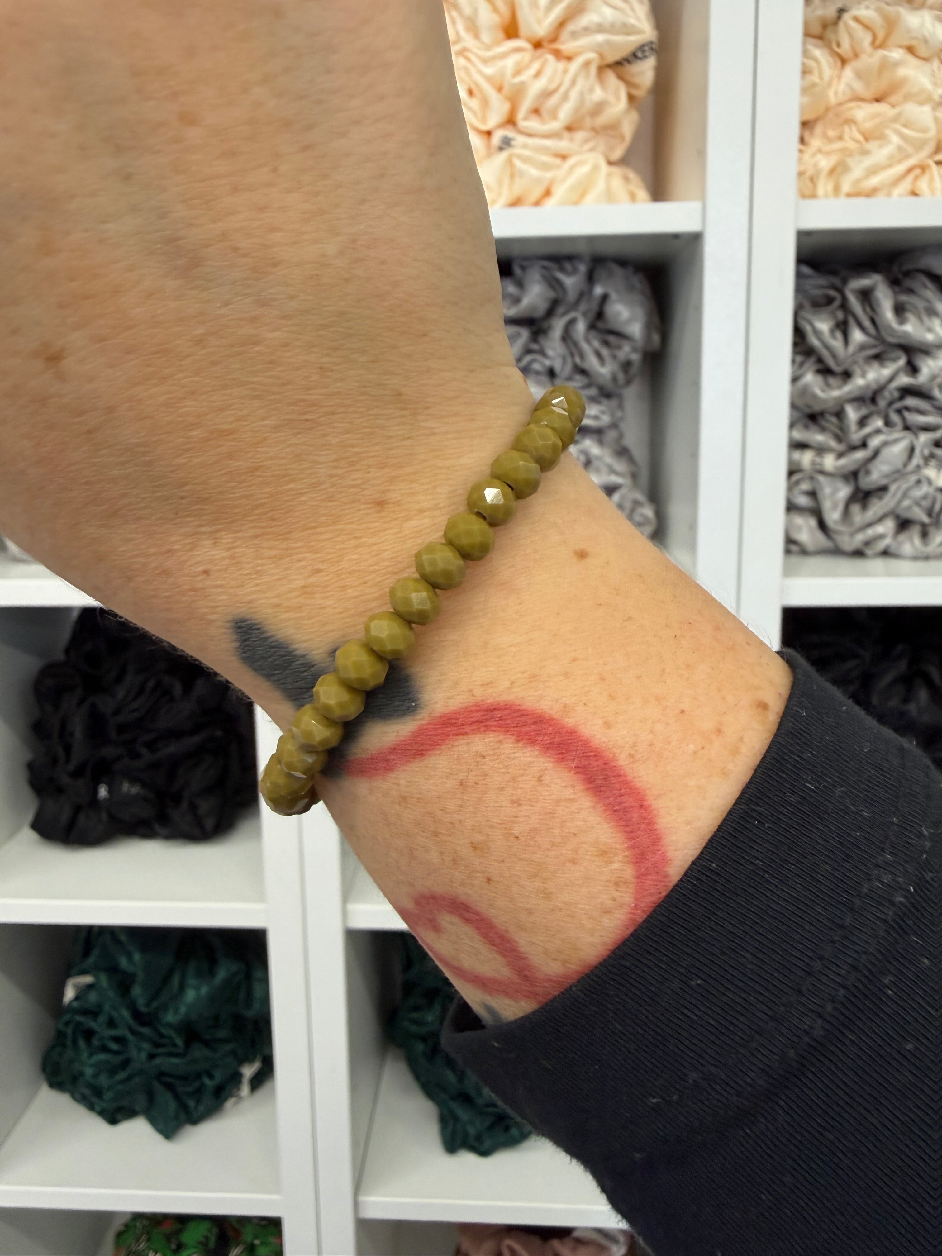 Glitzer Armbänder mit Puschel | Armband / HAAR-ANKER
