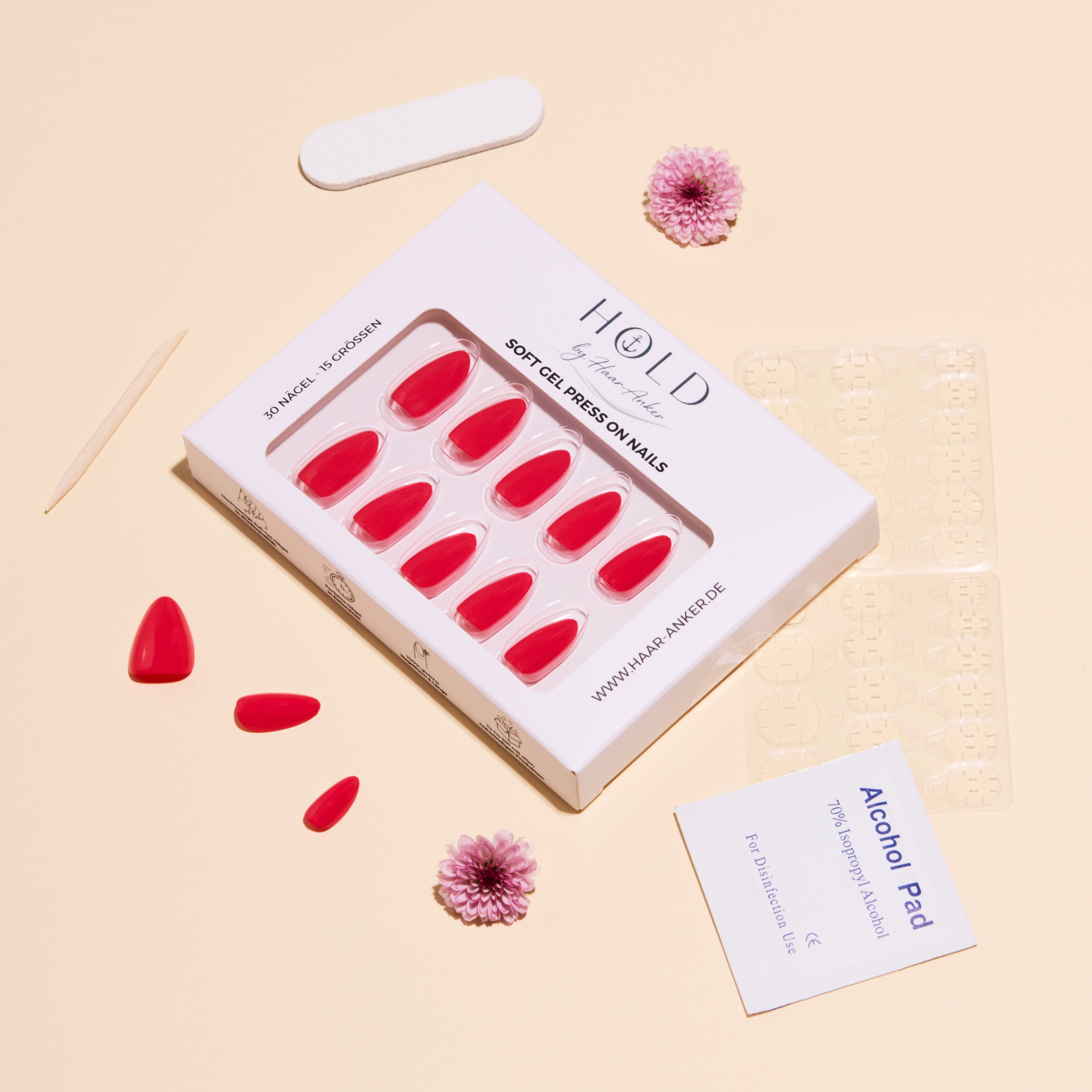 'Pure Summer' Soft Gel Press Ons | Short Almond