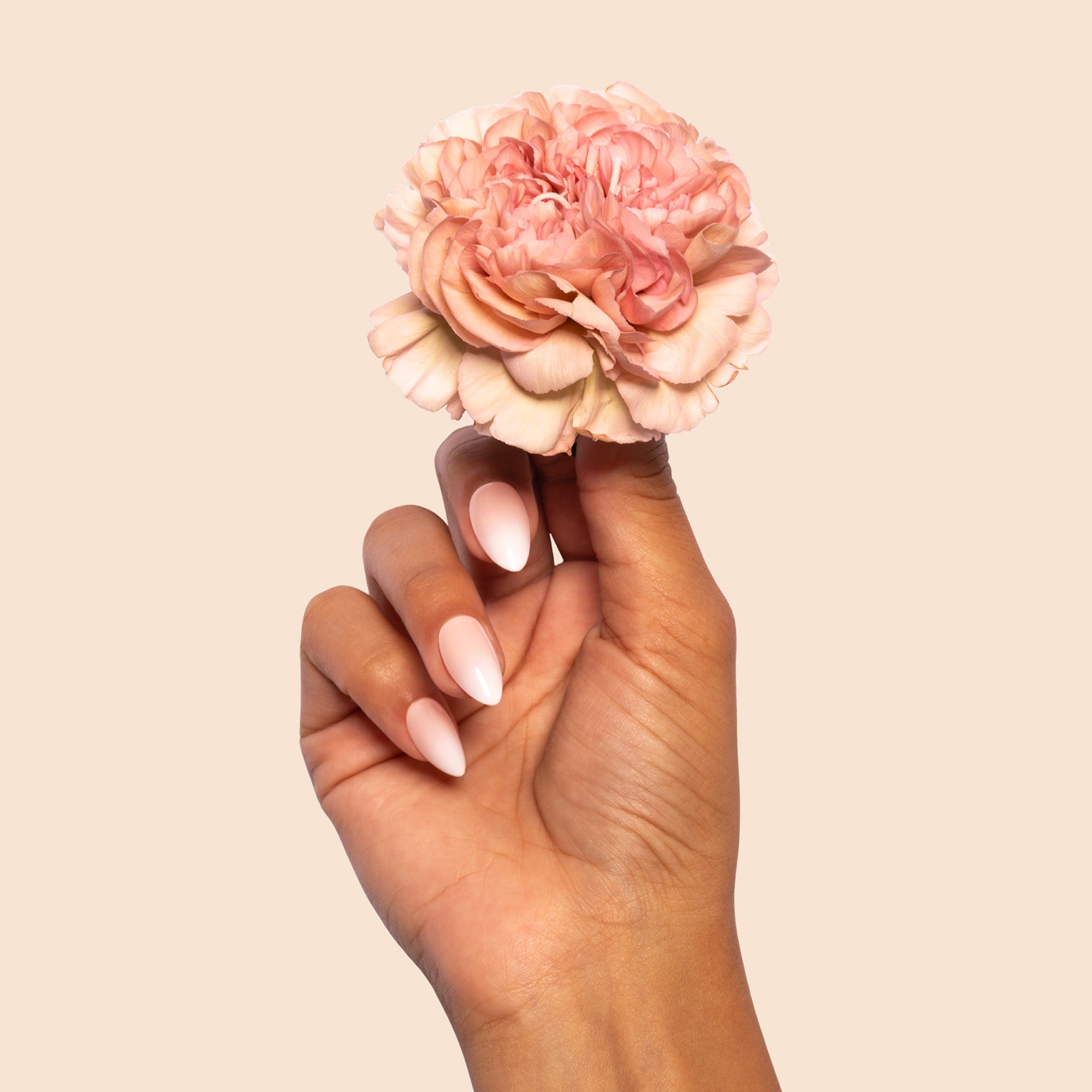 'Rose Fade' Soft Gel Press Ons | Short Almond