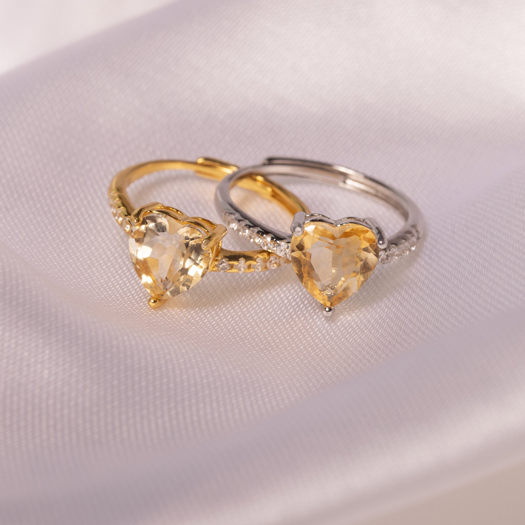 Herzringe mit Edelstein Gold | Ring