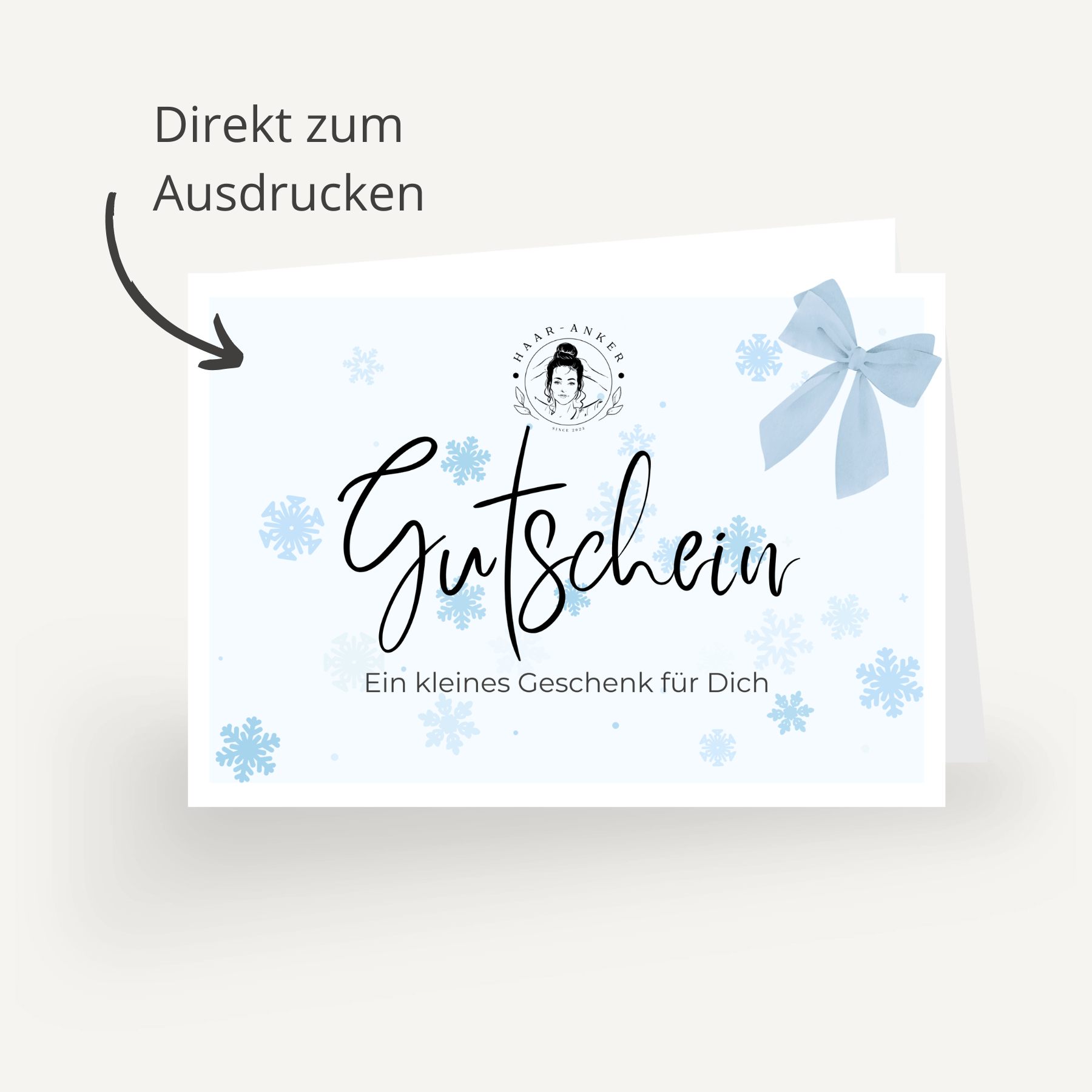 Geschenkgutschein 'Snowflakes'❄️ | HAAR-ANKER