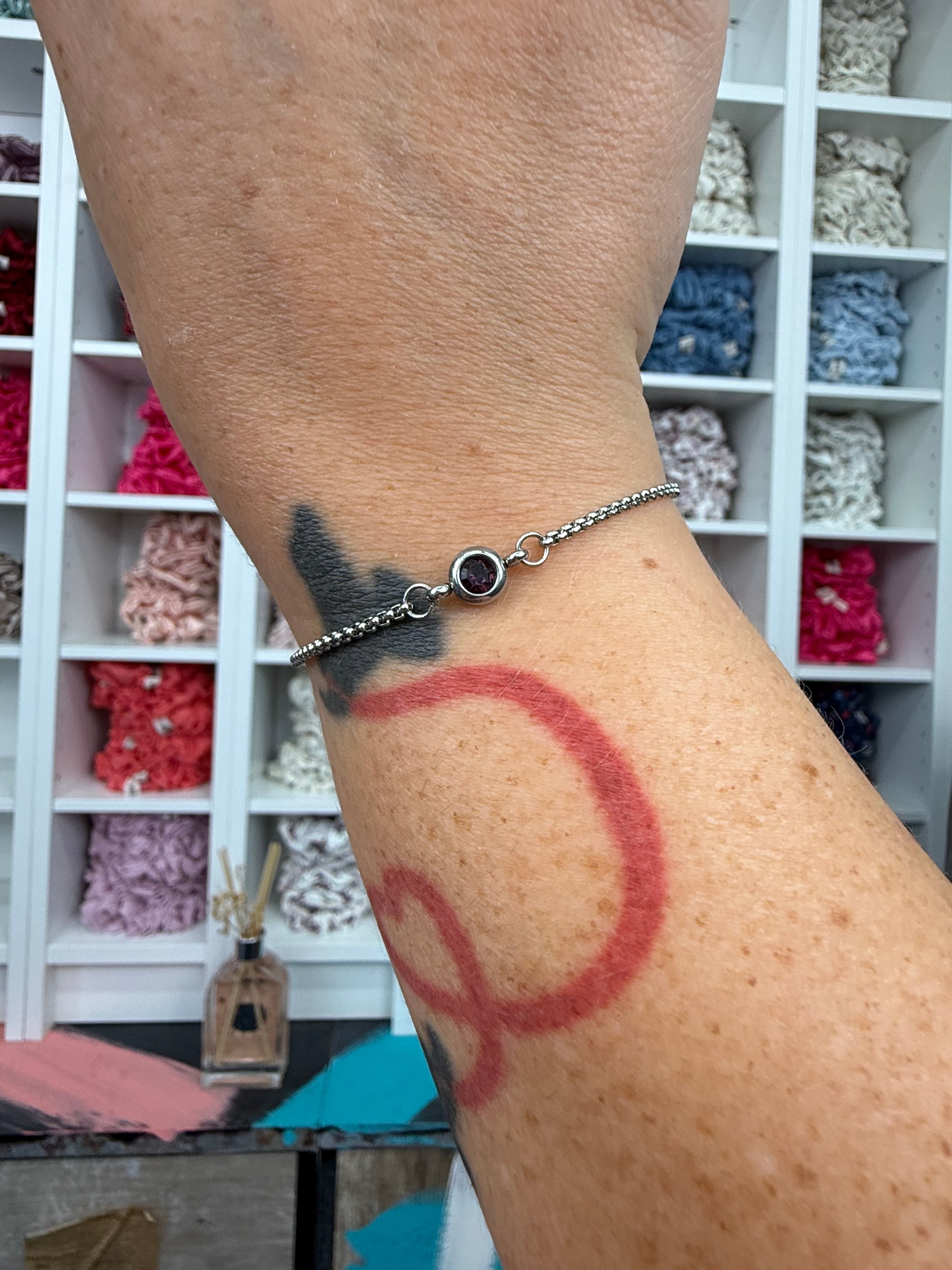 Armband mit Geburtsstein Silber | Armband