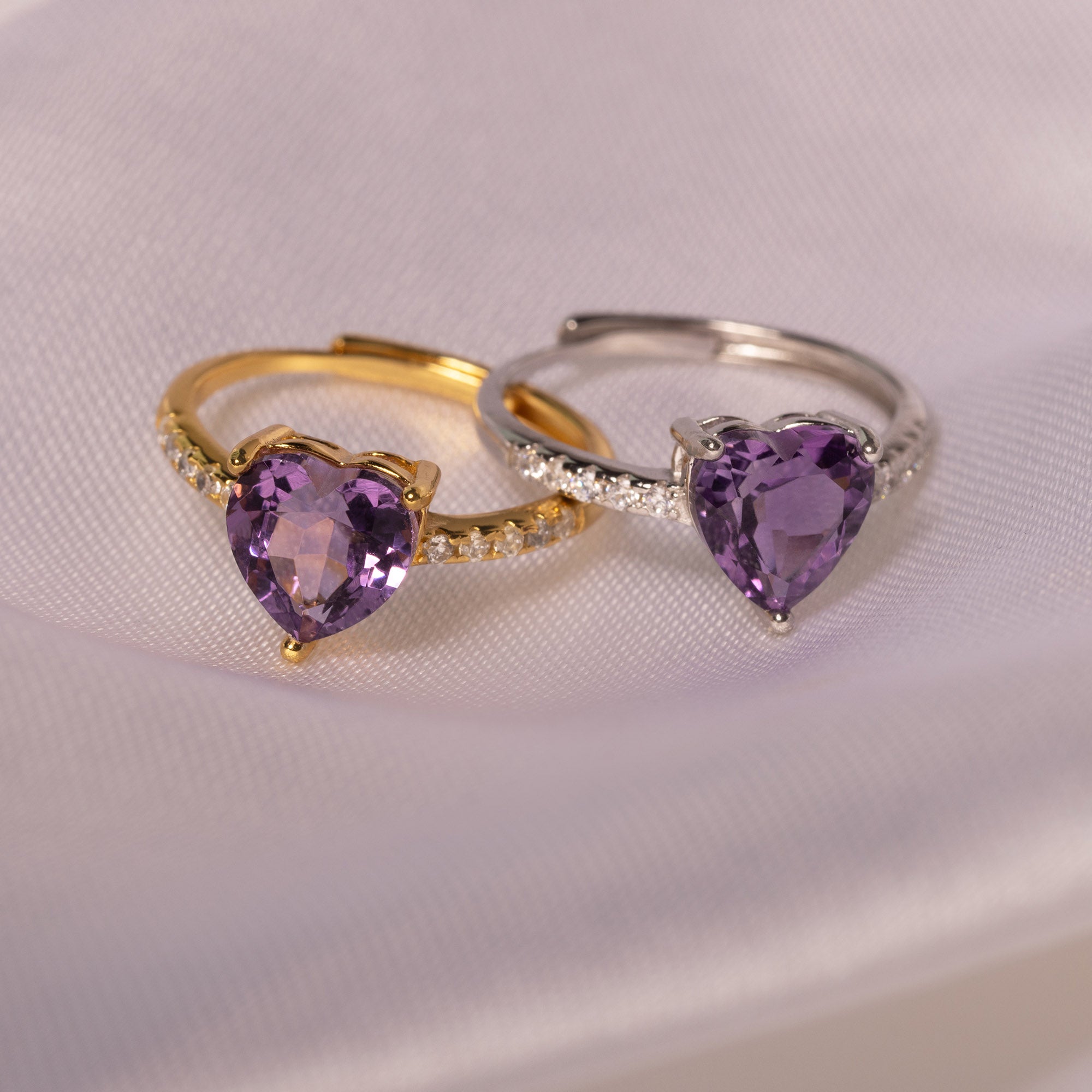 Herzringe mit Edelstein Gold | Ring