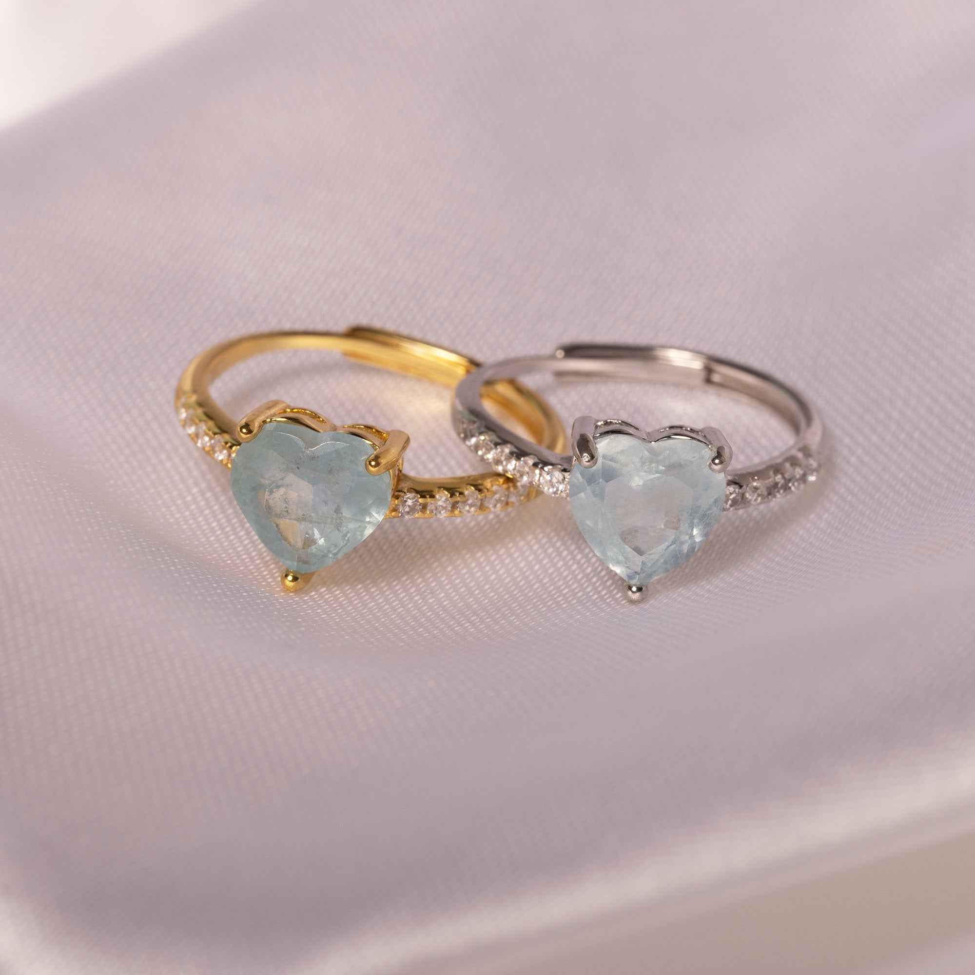 Herzringe mit Edelstein Gold | Ring