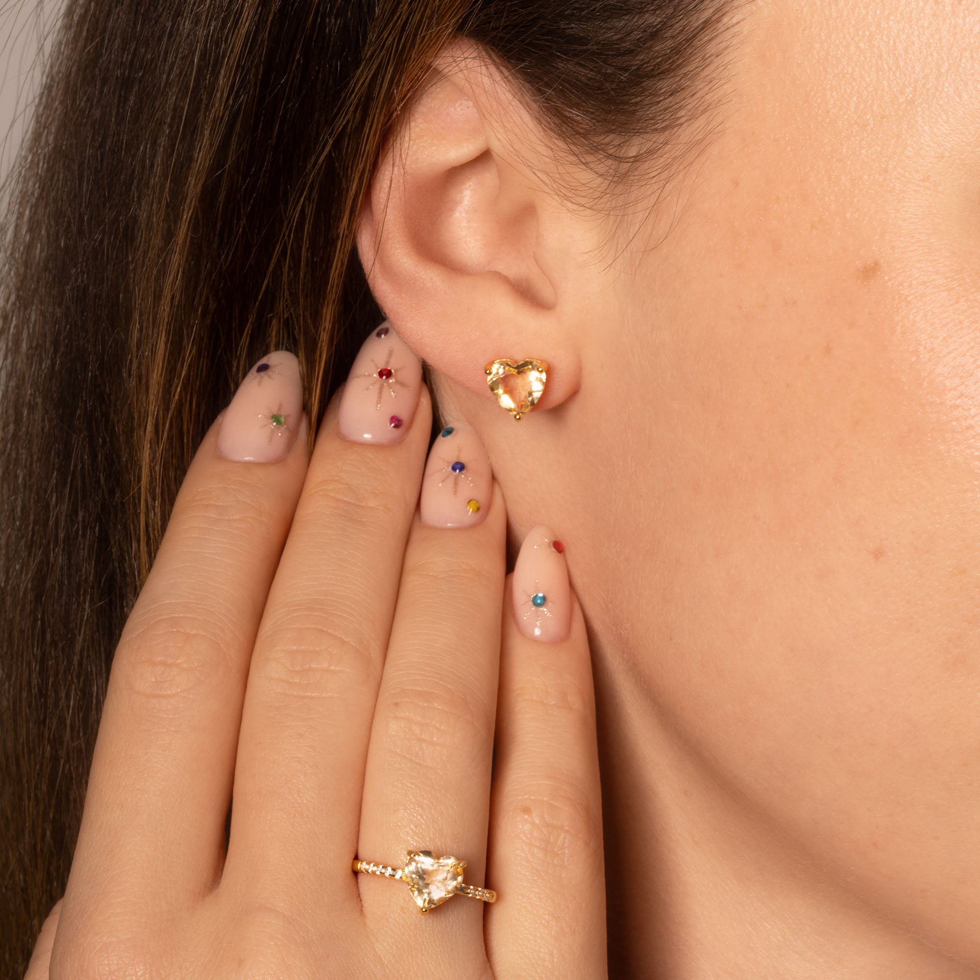 Herzringe mit Edelstein Gold | Ring