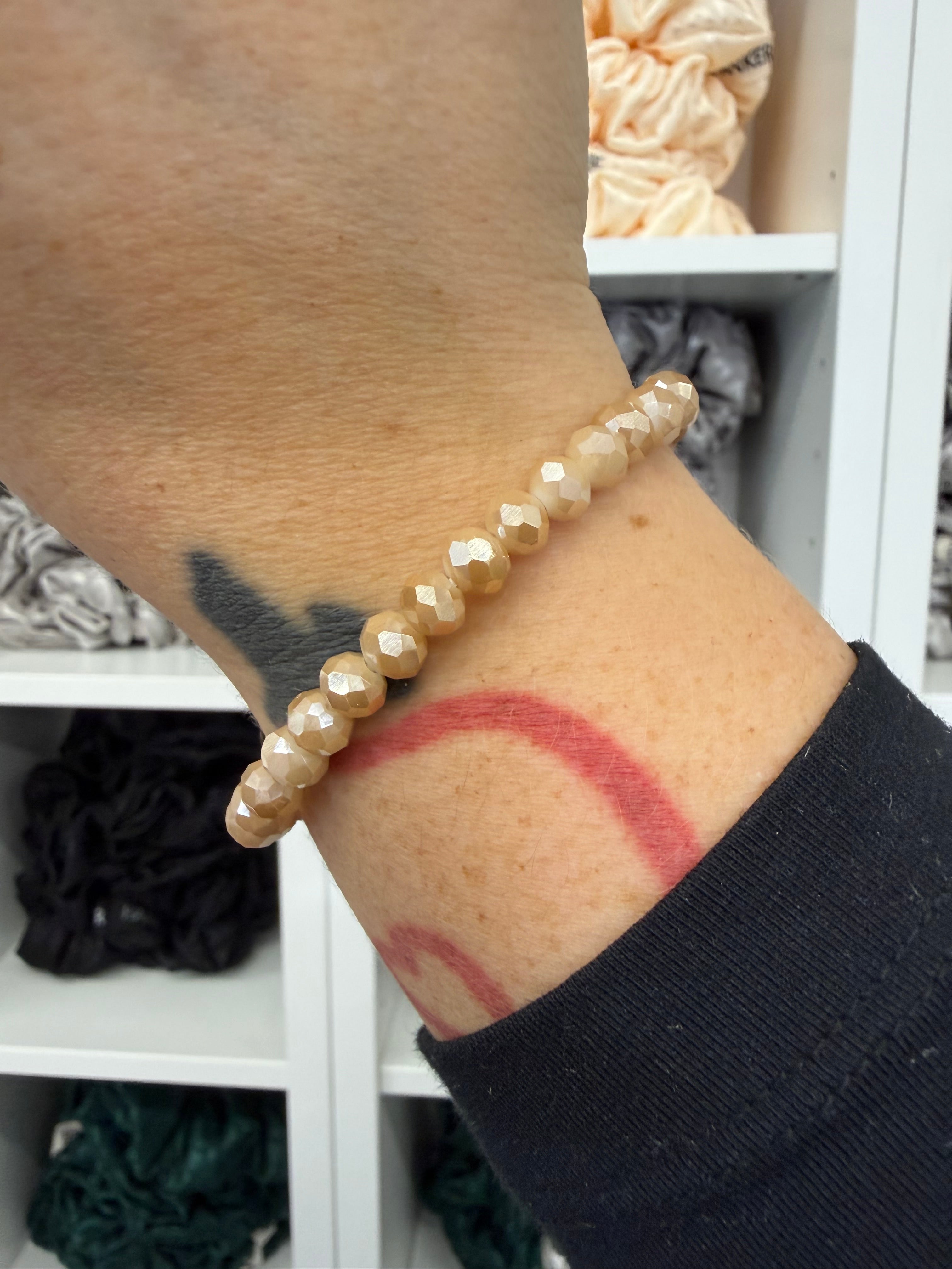 Glitzer Armbänder mit Puschel | Armband / HAAR-ANKER