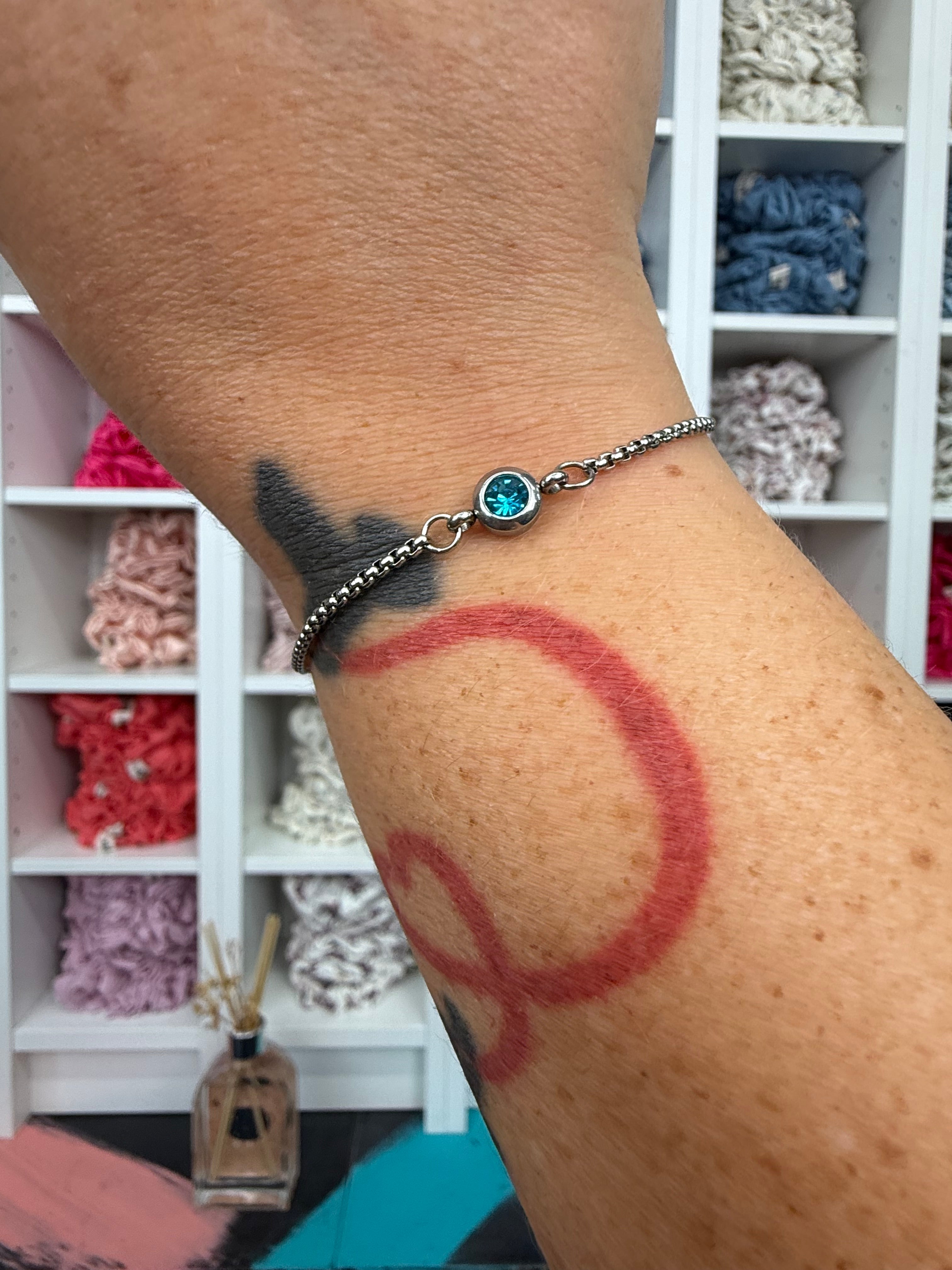 Armband mit Geburtsstein Silber | Armband