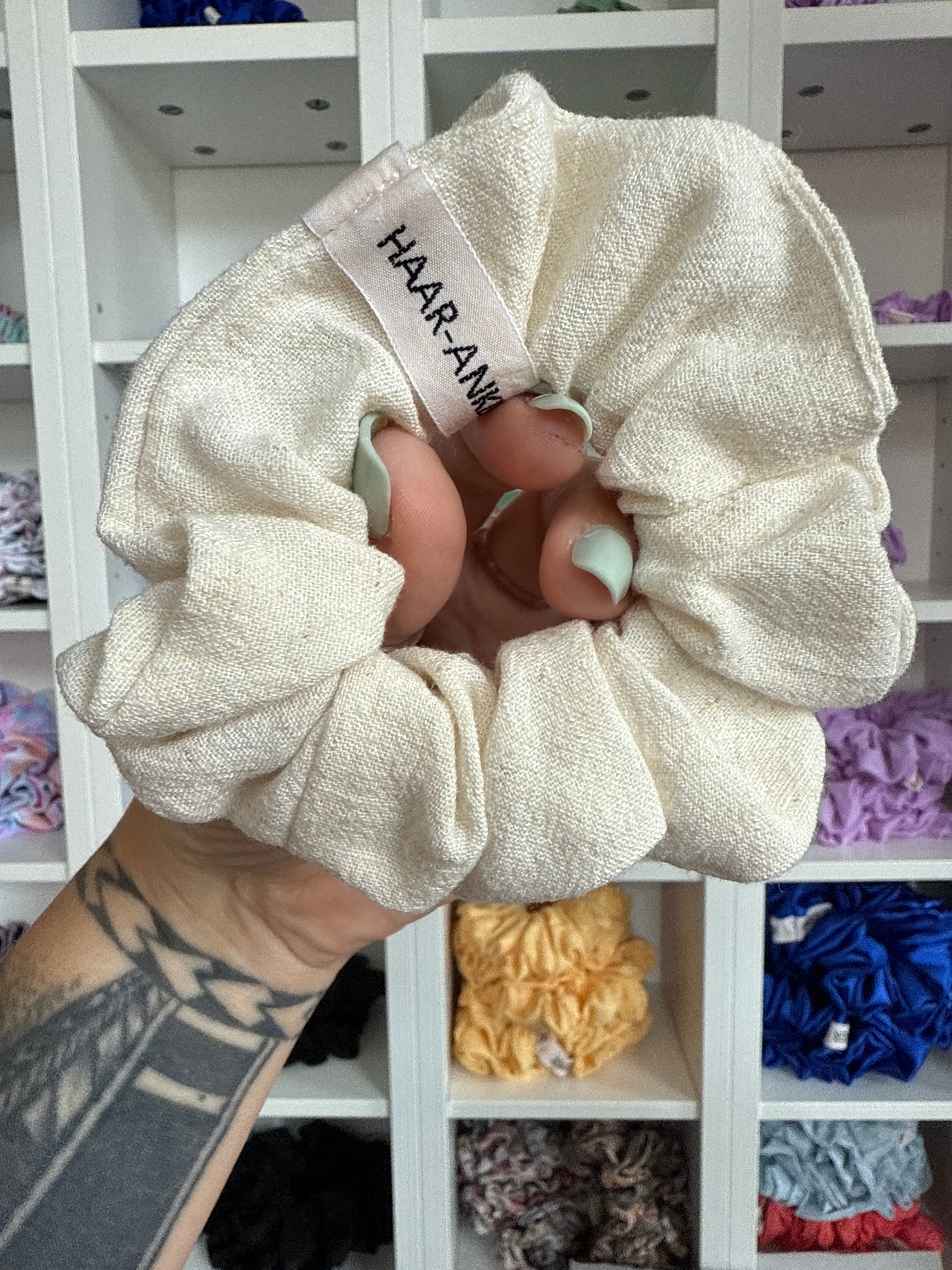 Viskose-Leinen | Scrunchie