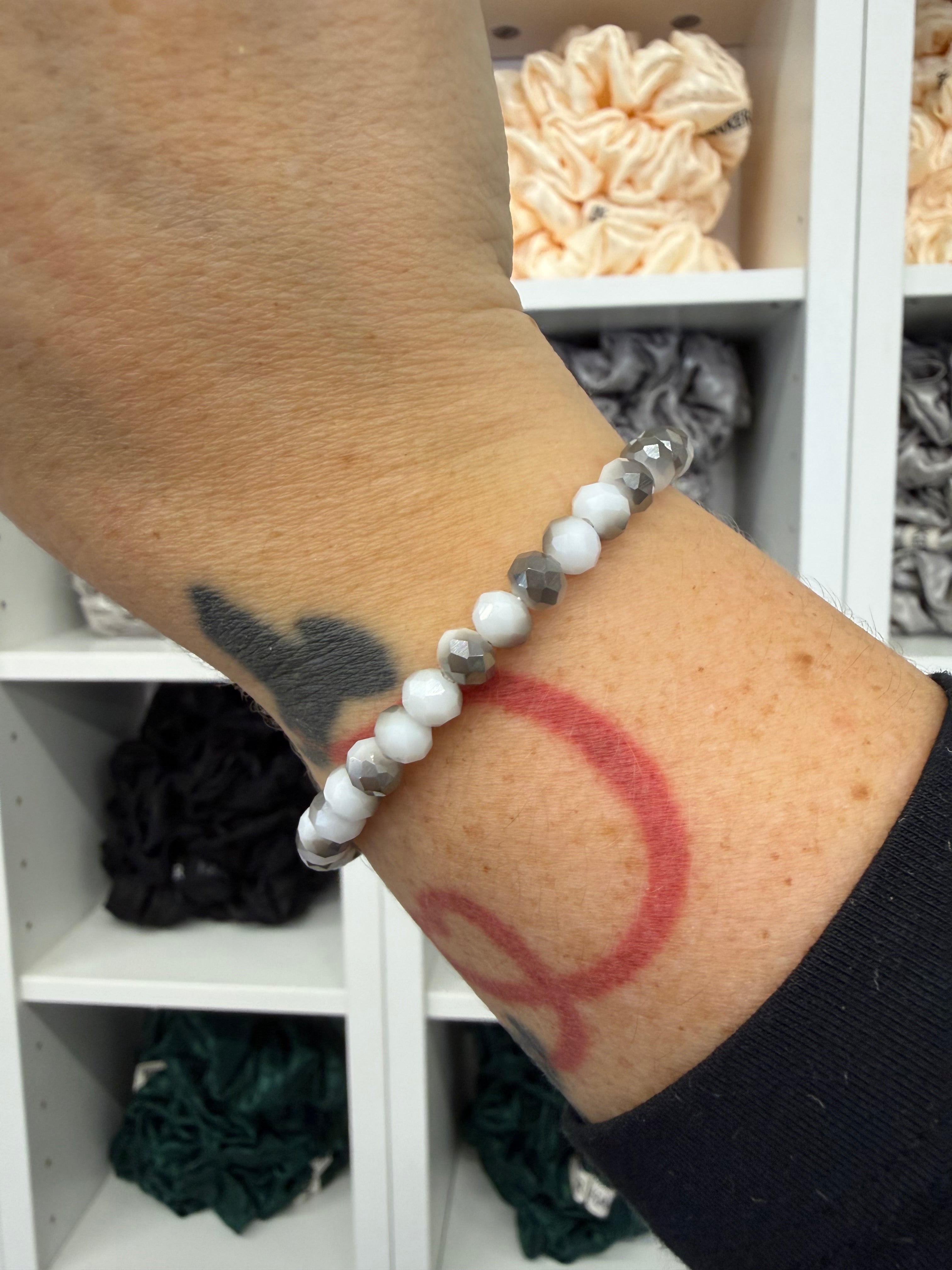 Glitzer Armbänder mit Puschel | Armband / HAAR-ANKER