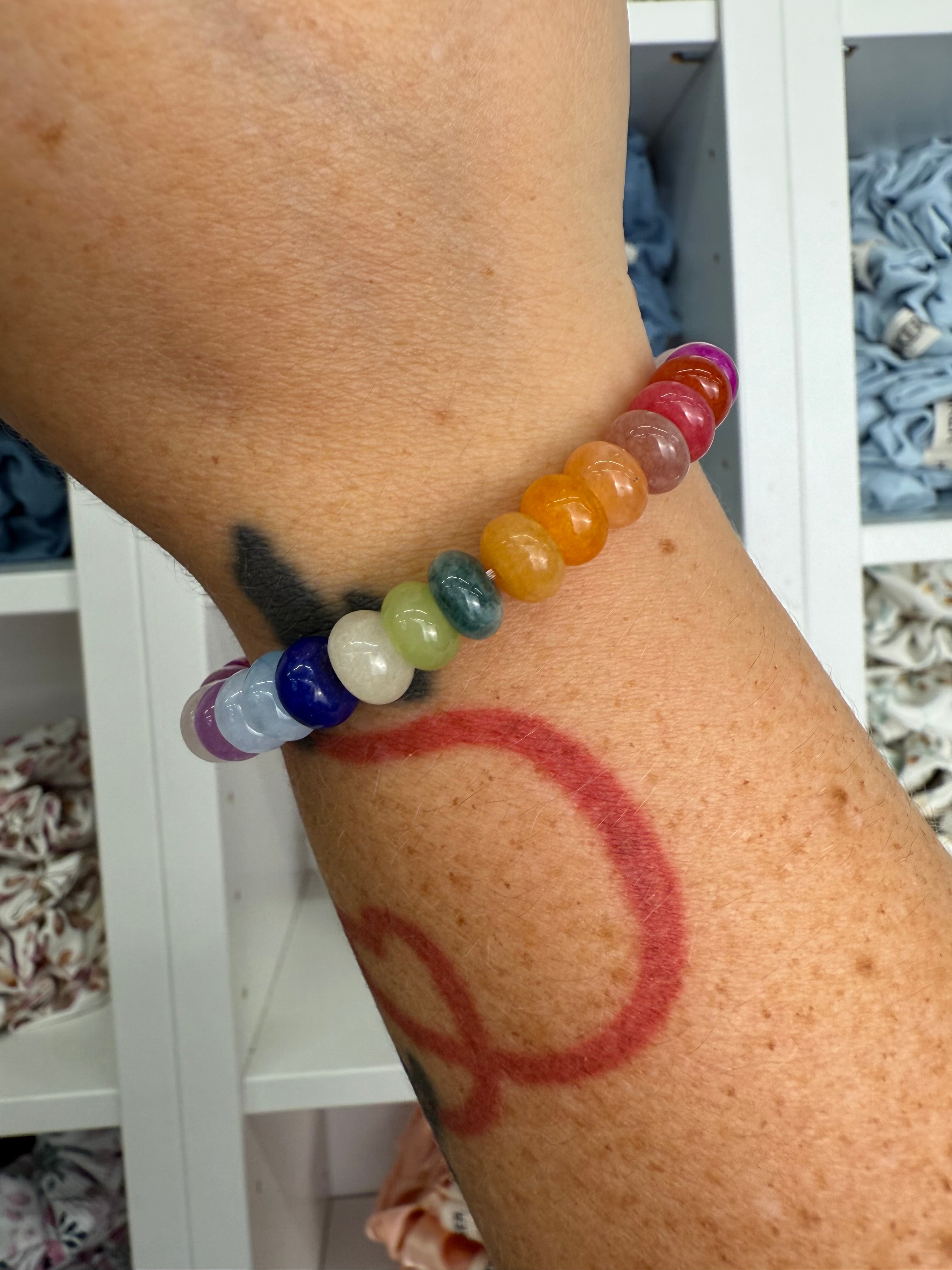 Bergkristall (gefärbt) | Armband