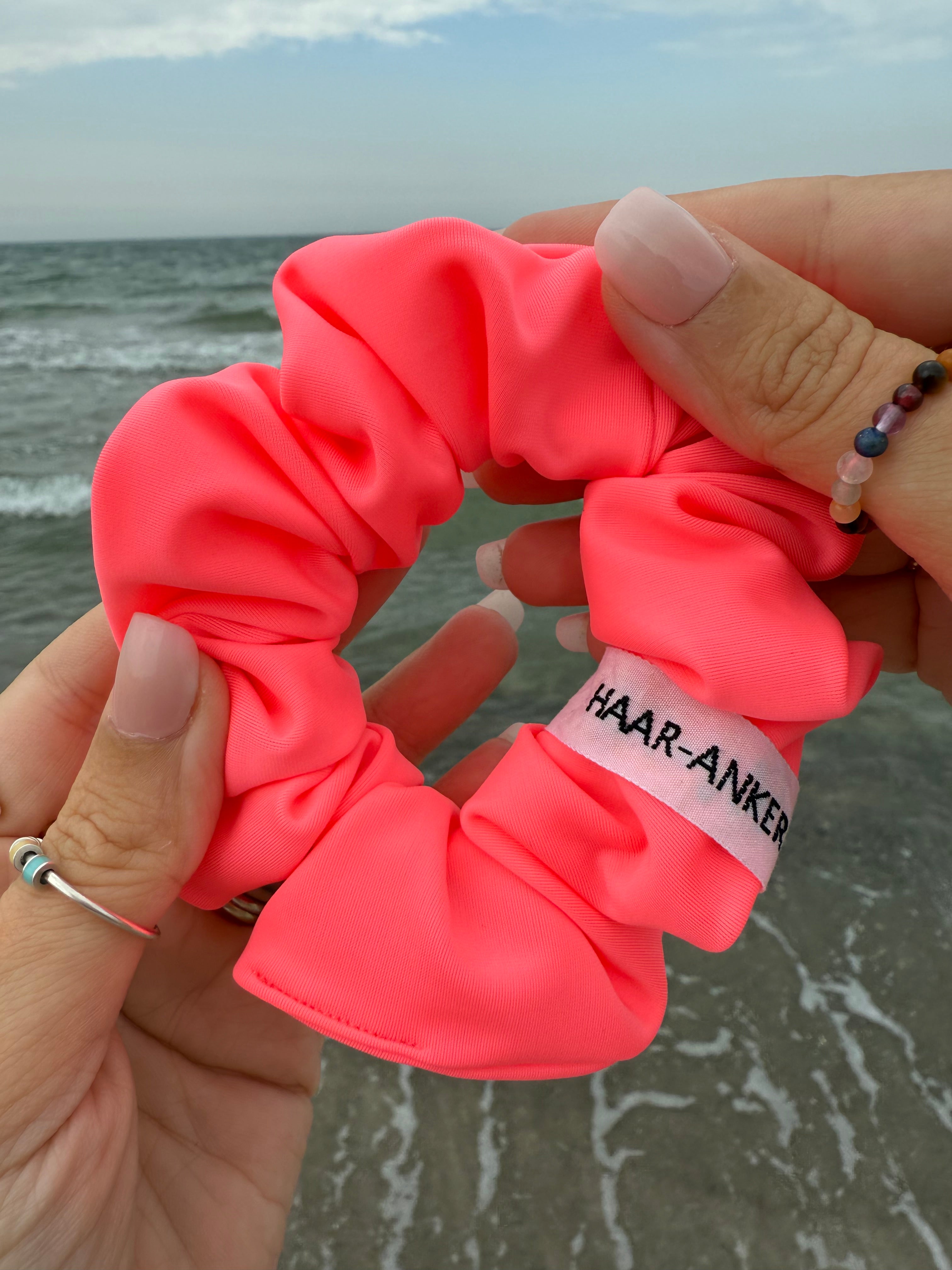 Neon Koralle – Active Kollektion | Scrunchie