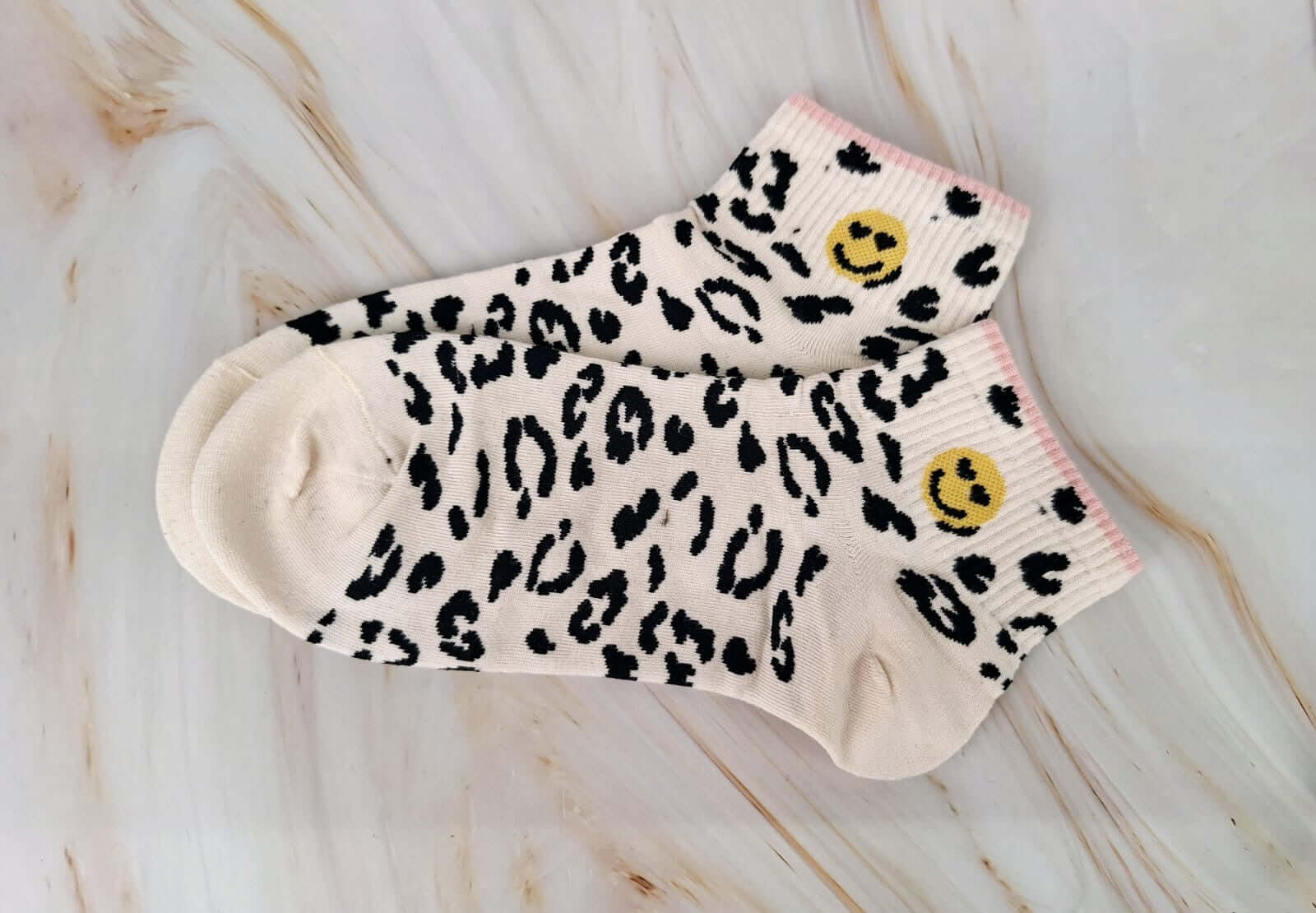 Leo-Socken Smiley Rosa | Socken