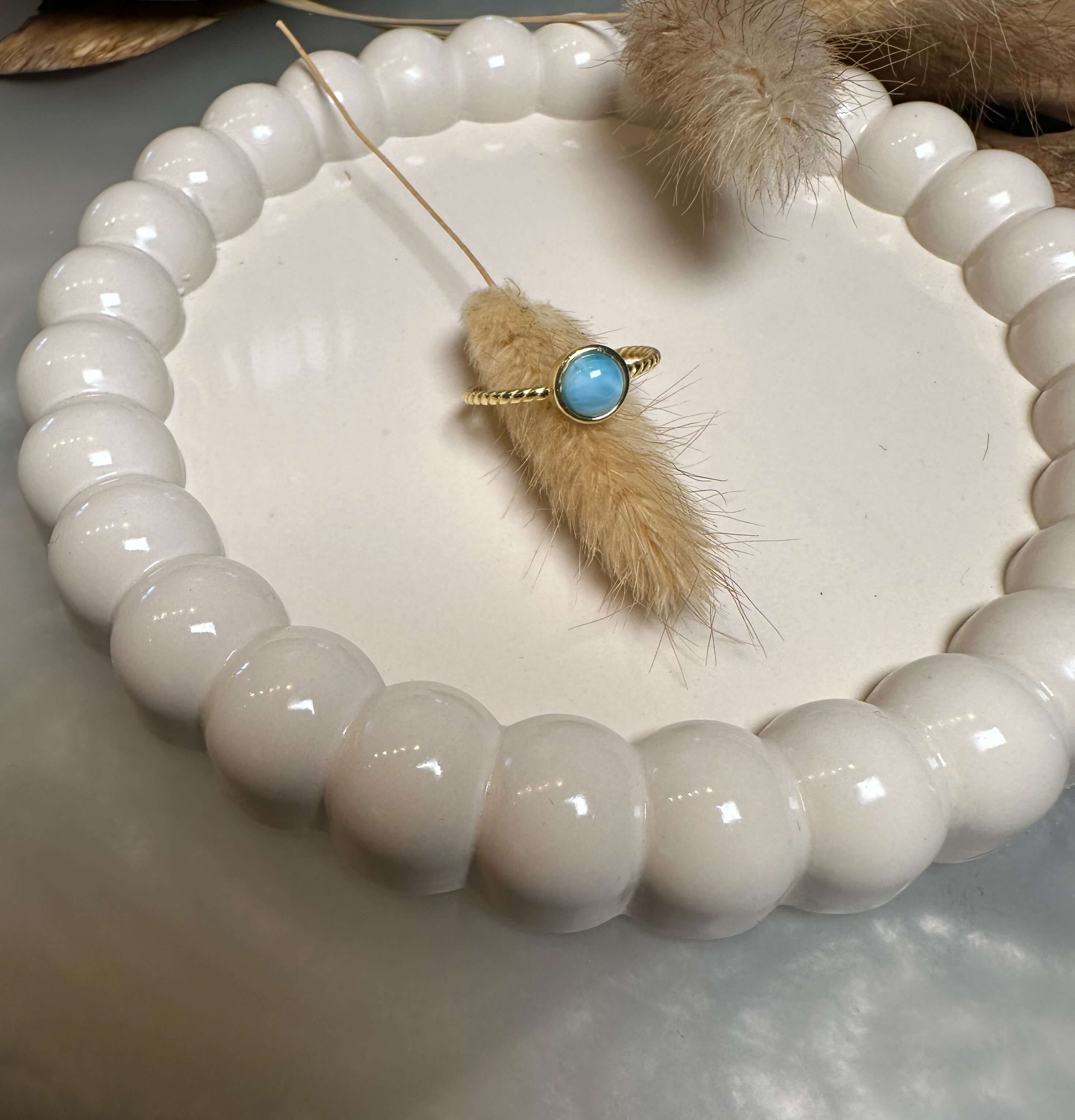 Larimar Gold | Ring | HAAR-ANKER.DE