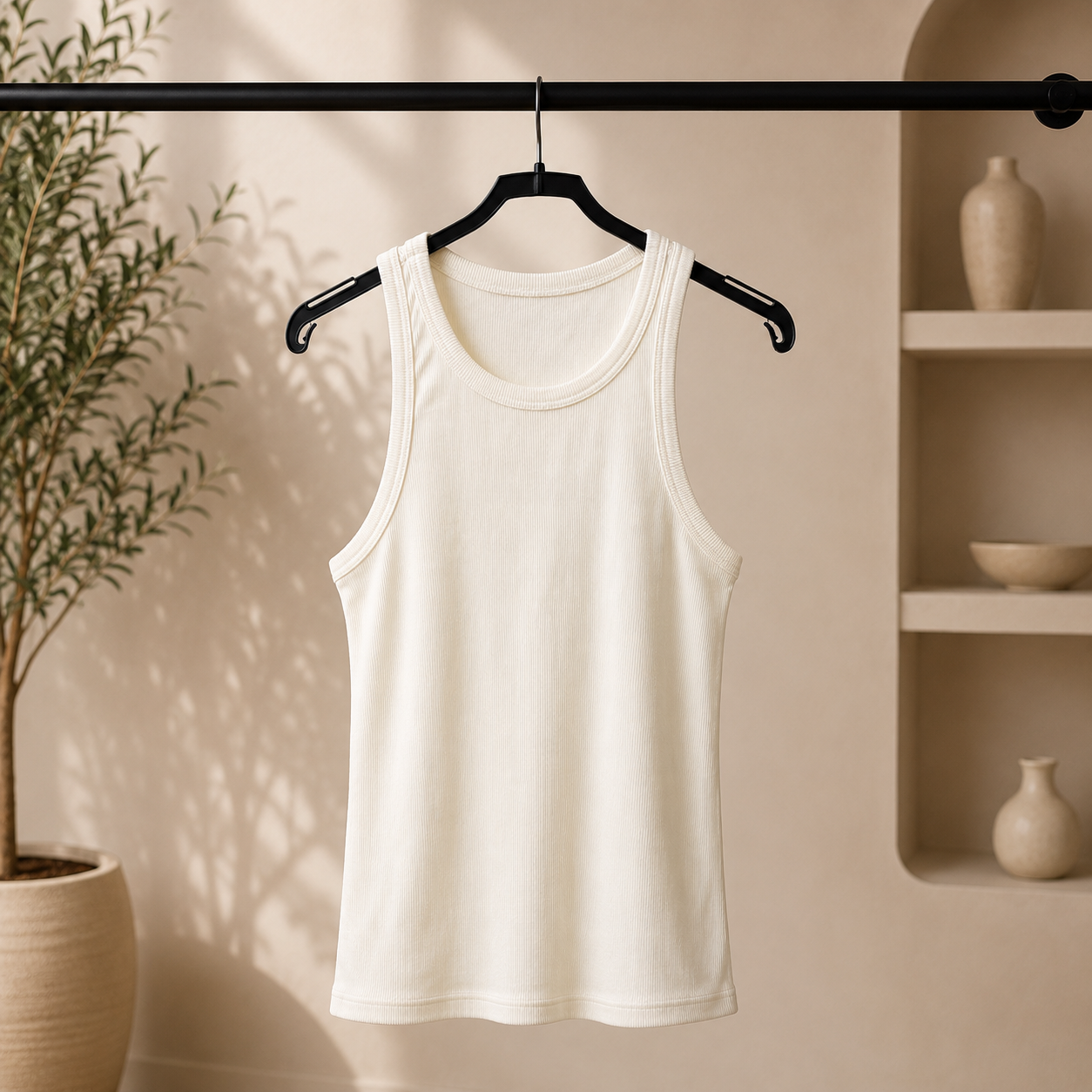 Basic-Top Ripp verschied. Farben | Shirt