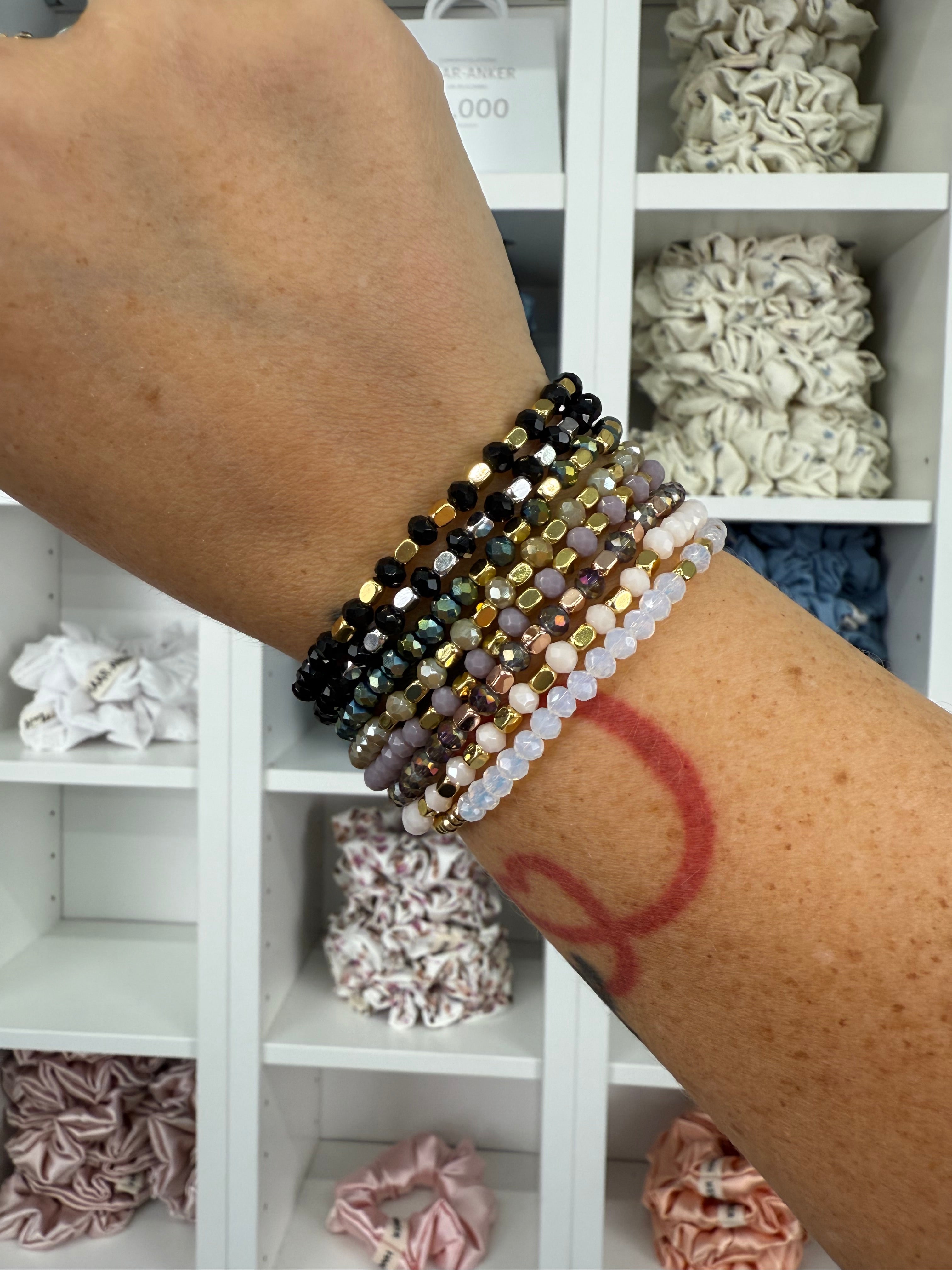 Facettierte Armbänder verschied. Farben | Armband