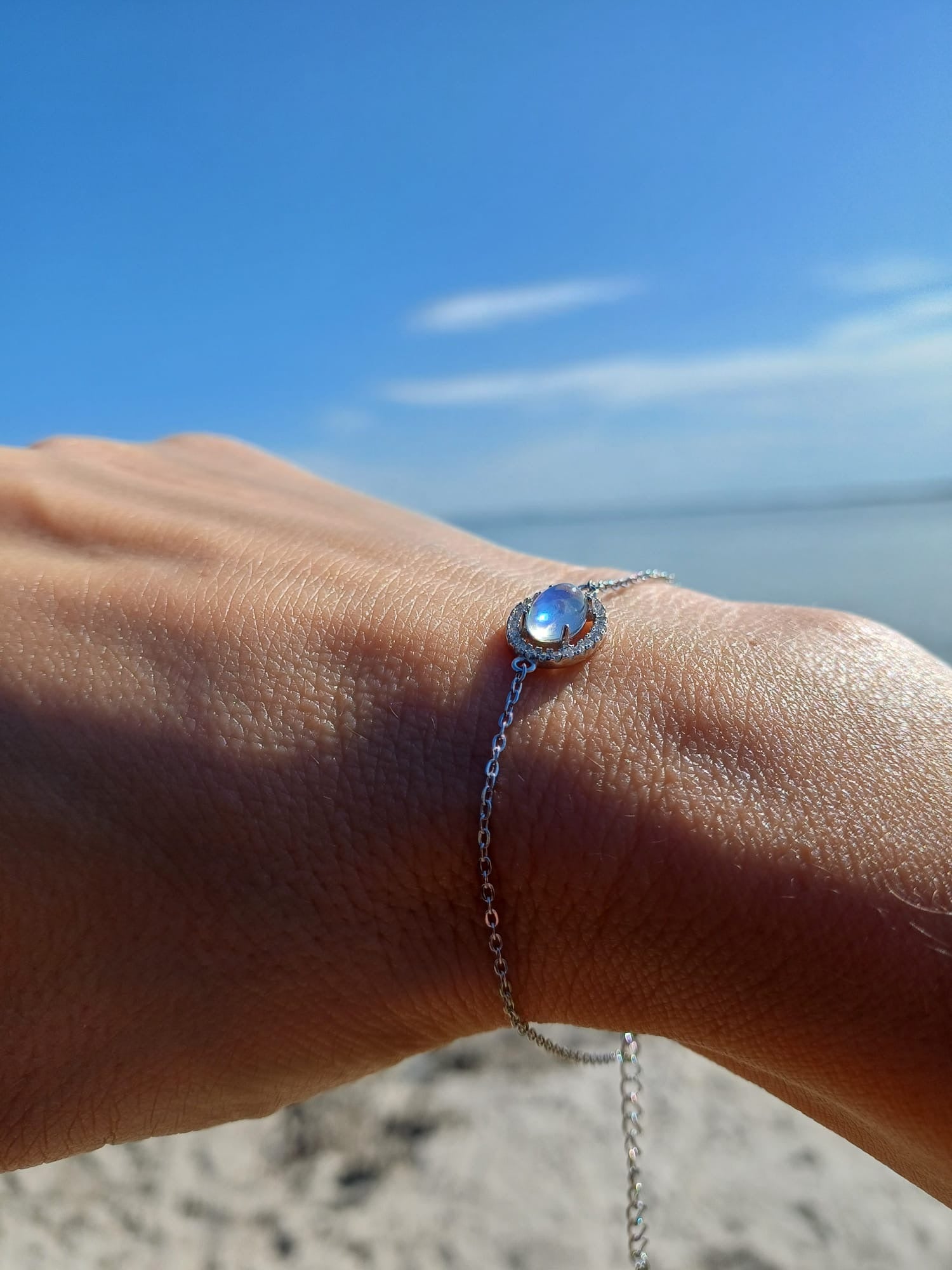 Mondstein | Silberarmband | HAAR-ANKER
