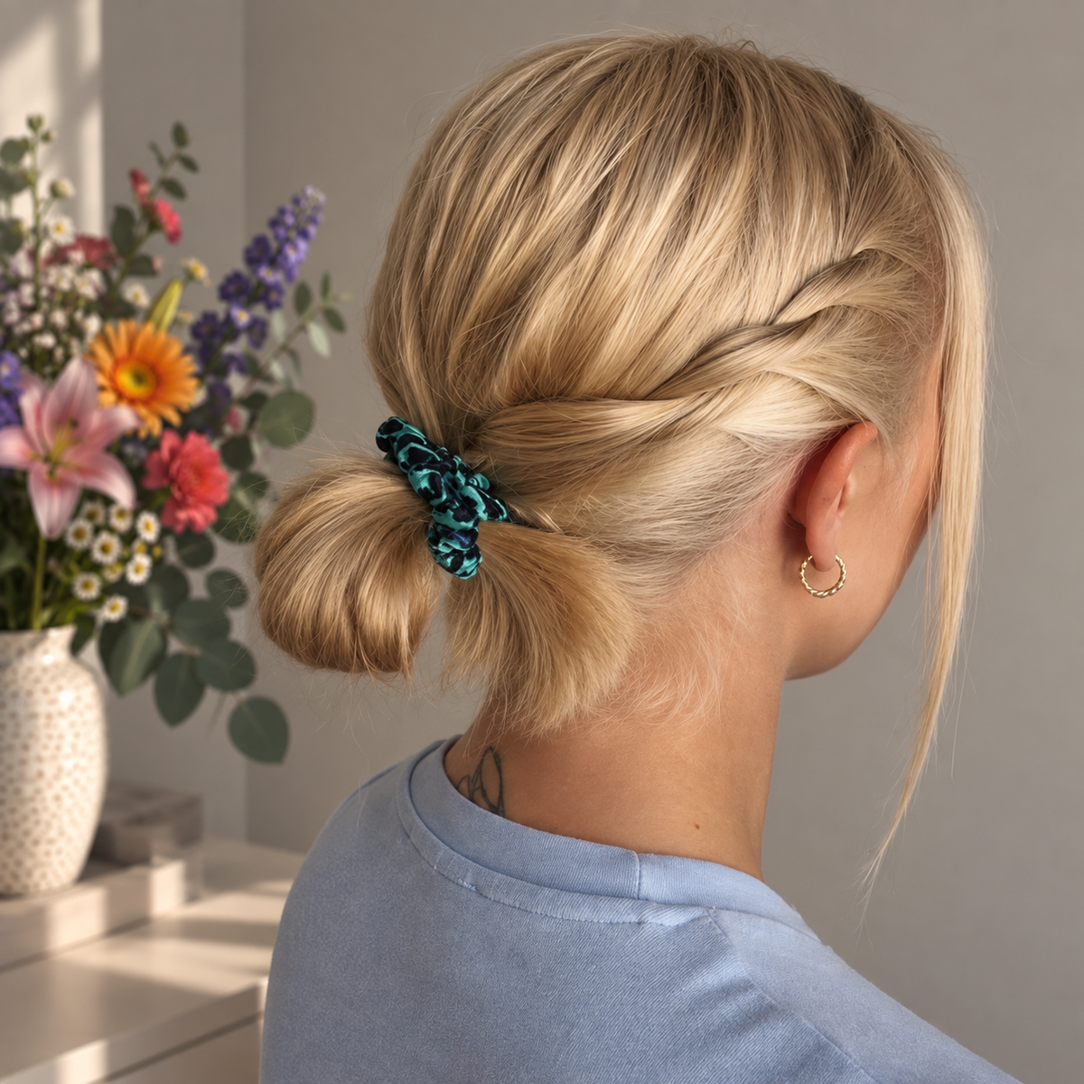 3er Set 'Leo-Bunt' | Scrunchie-Minis - HAAR-ANKER