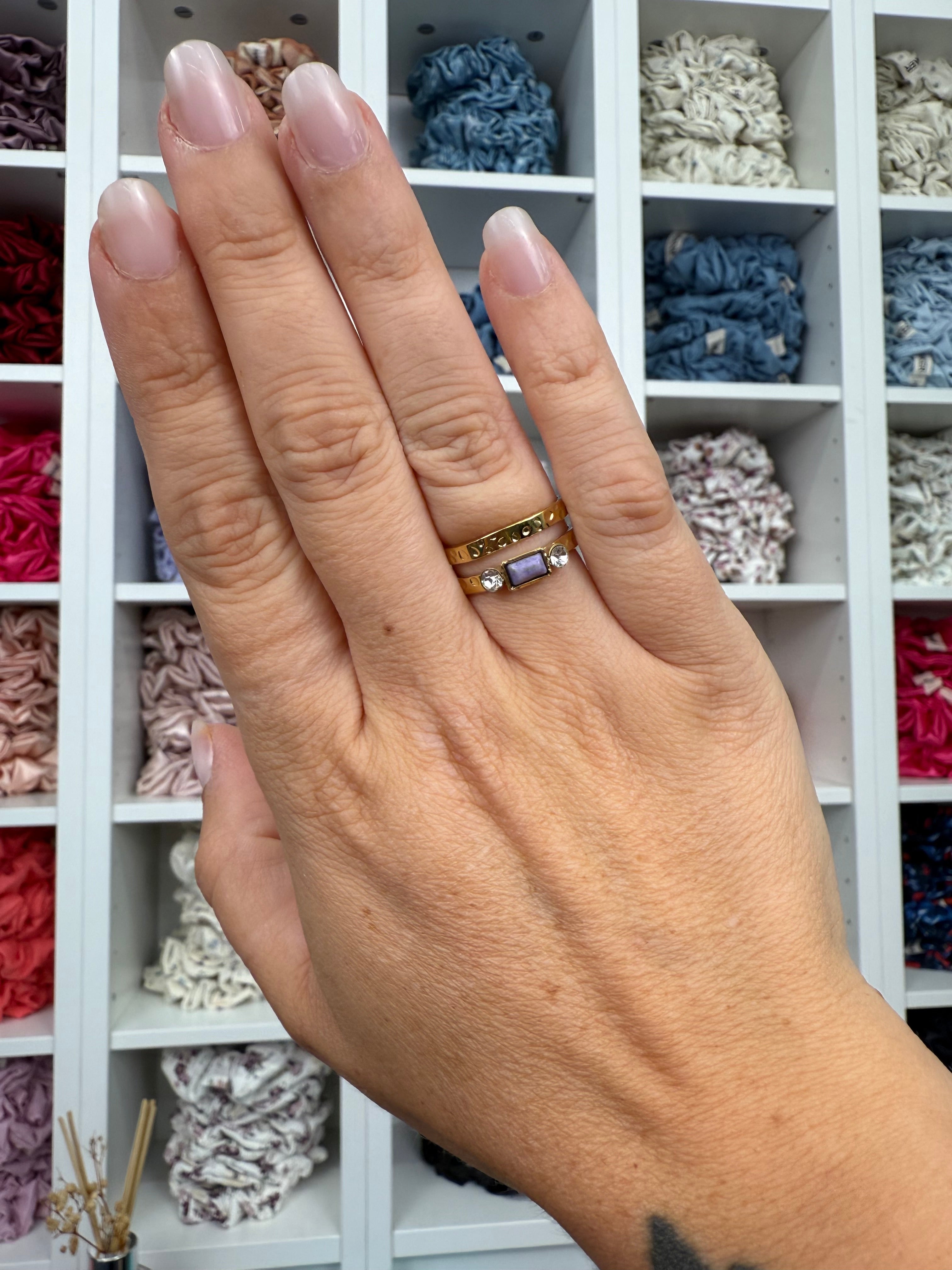 2er Ring mit Stein | Ring