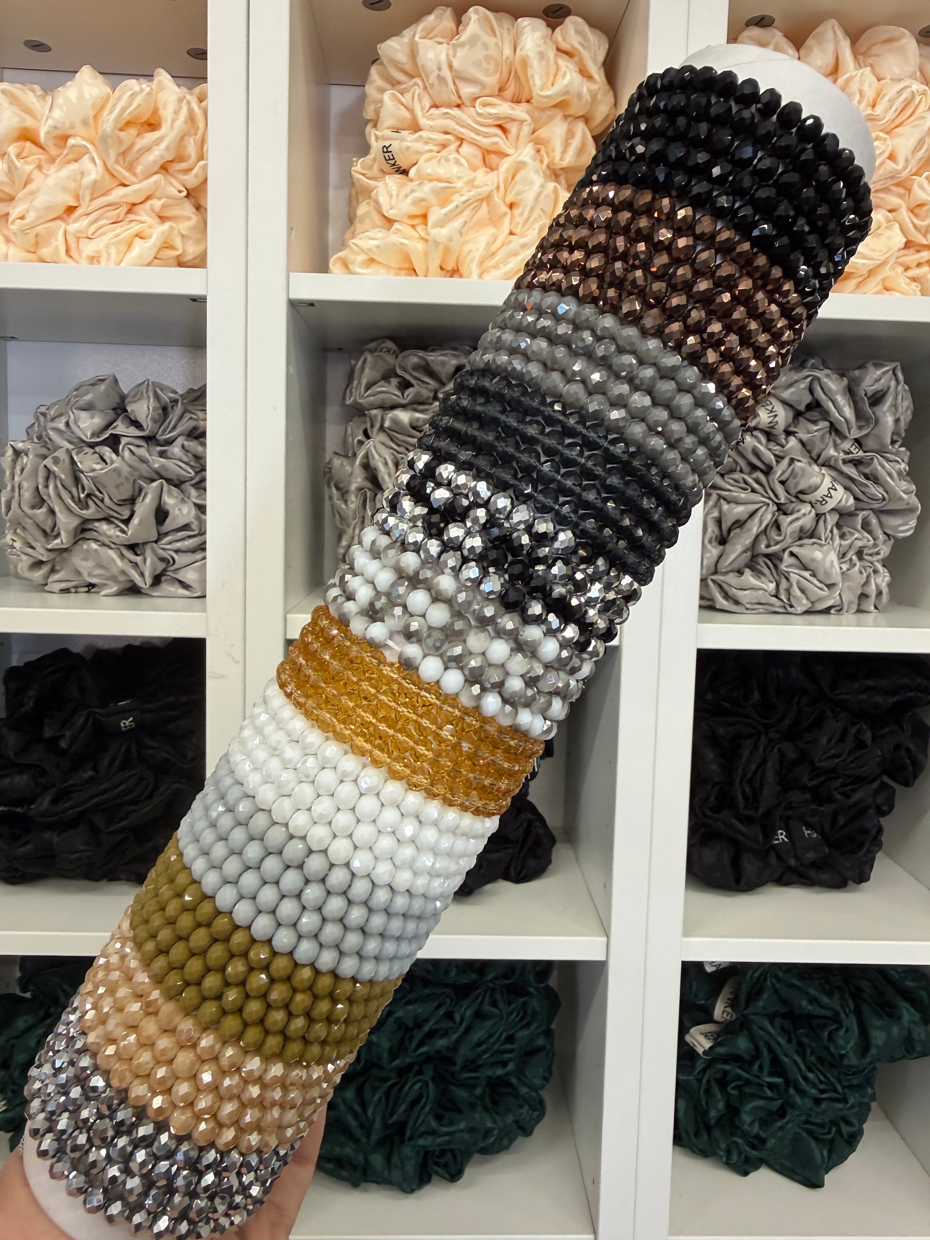 Glitzer Armbänder mit Puschel | Armband / HAAR-ANKER