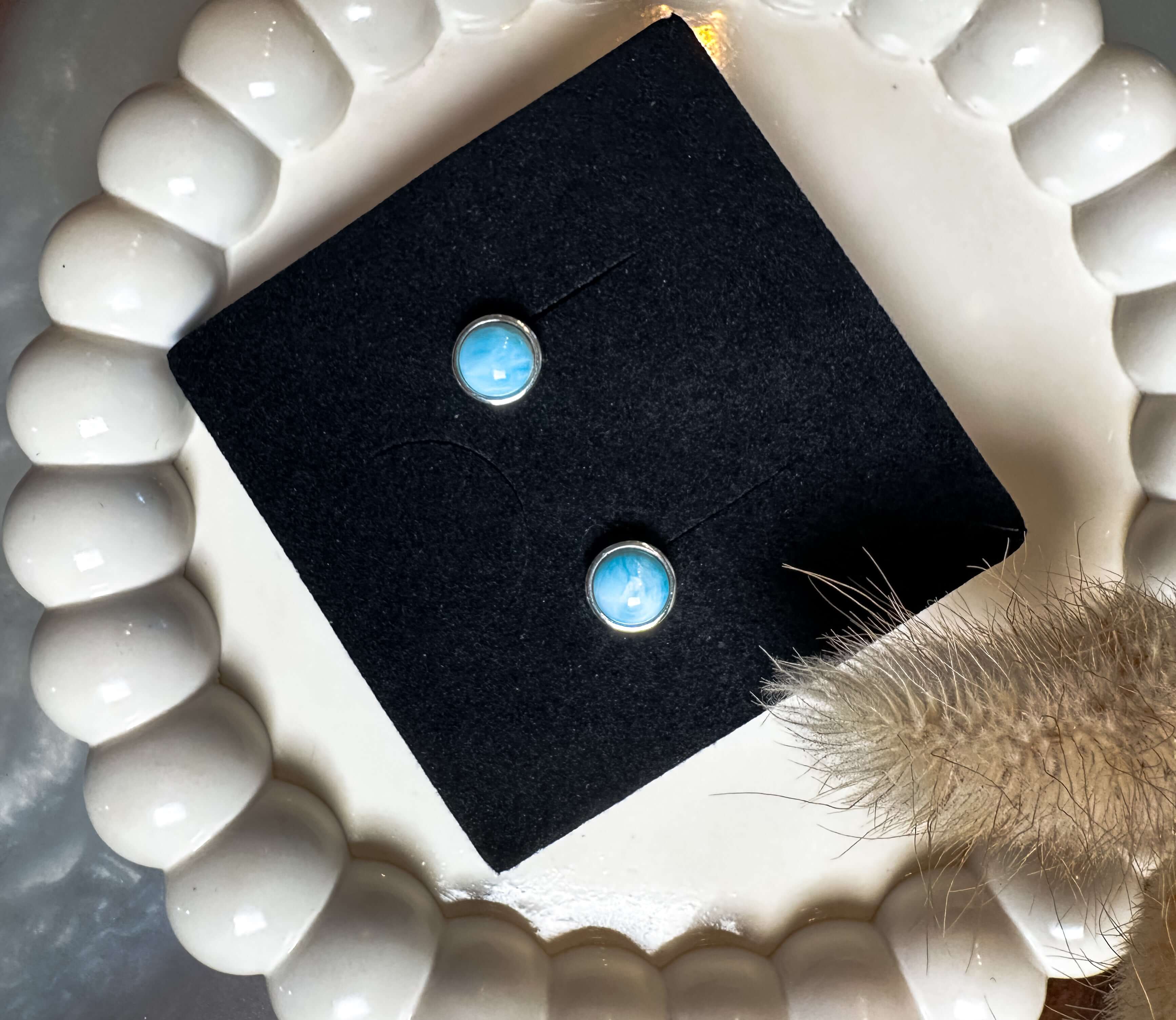 Larimar Silber | Ohrringe | HAAR-ANKER