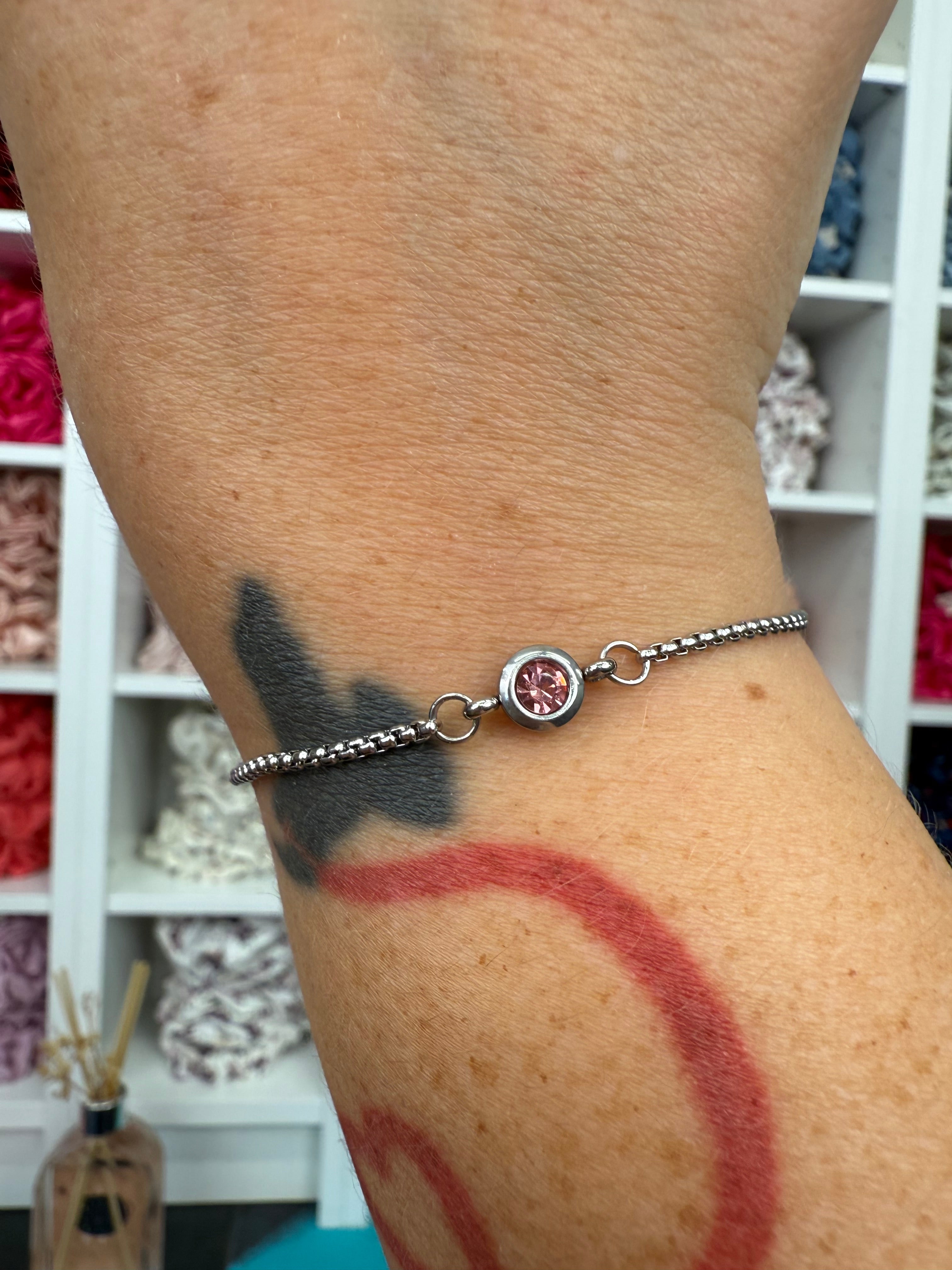 Armband mit Geburtsstein Silber | Armband