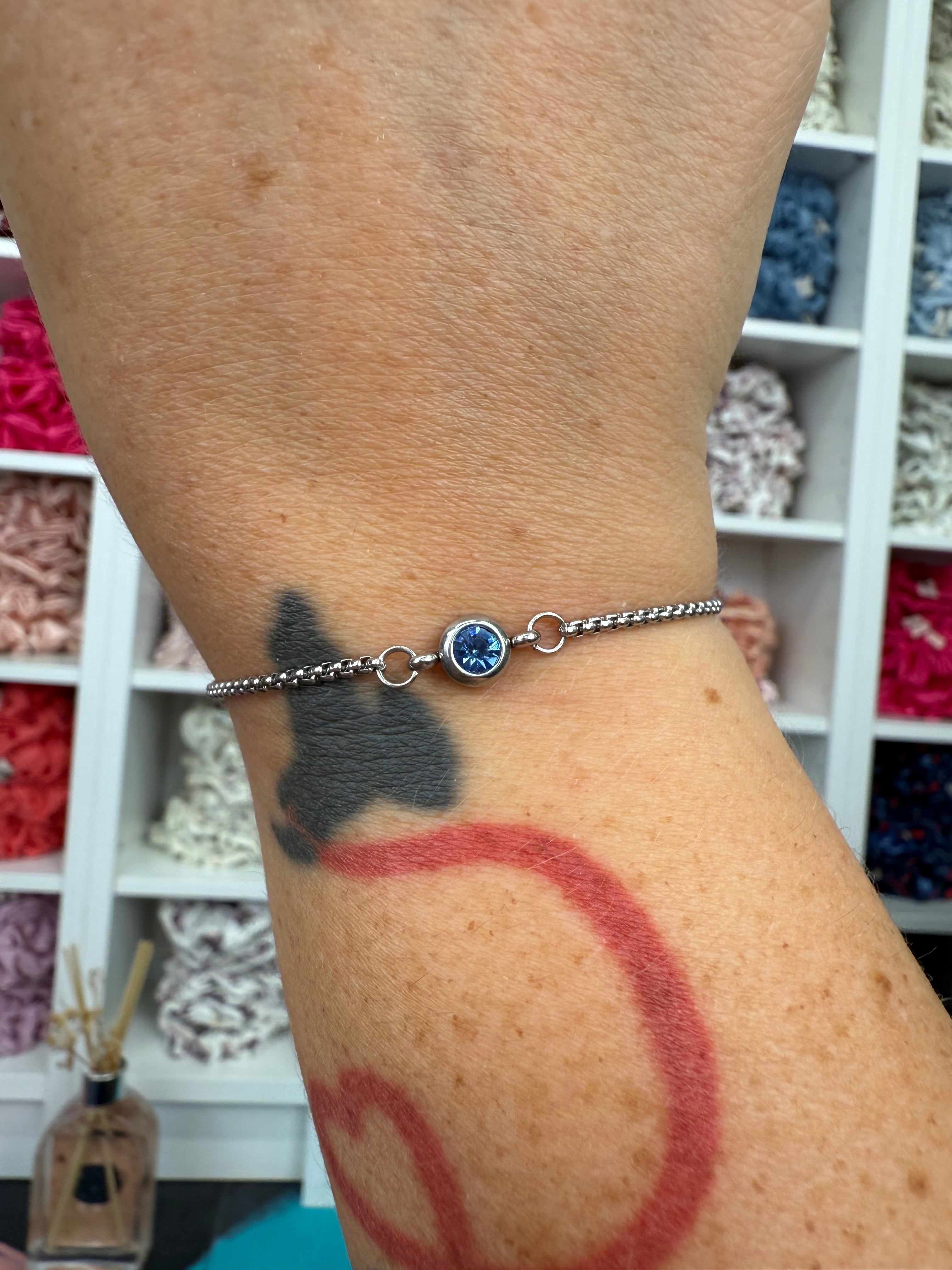 Armband mit Geburtsstein Silber | Armband