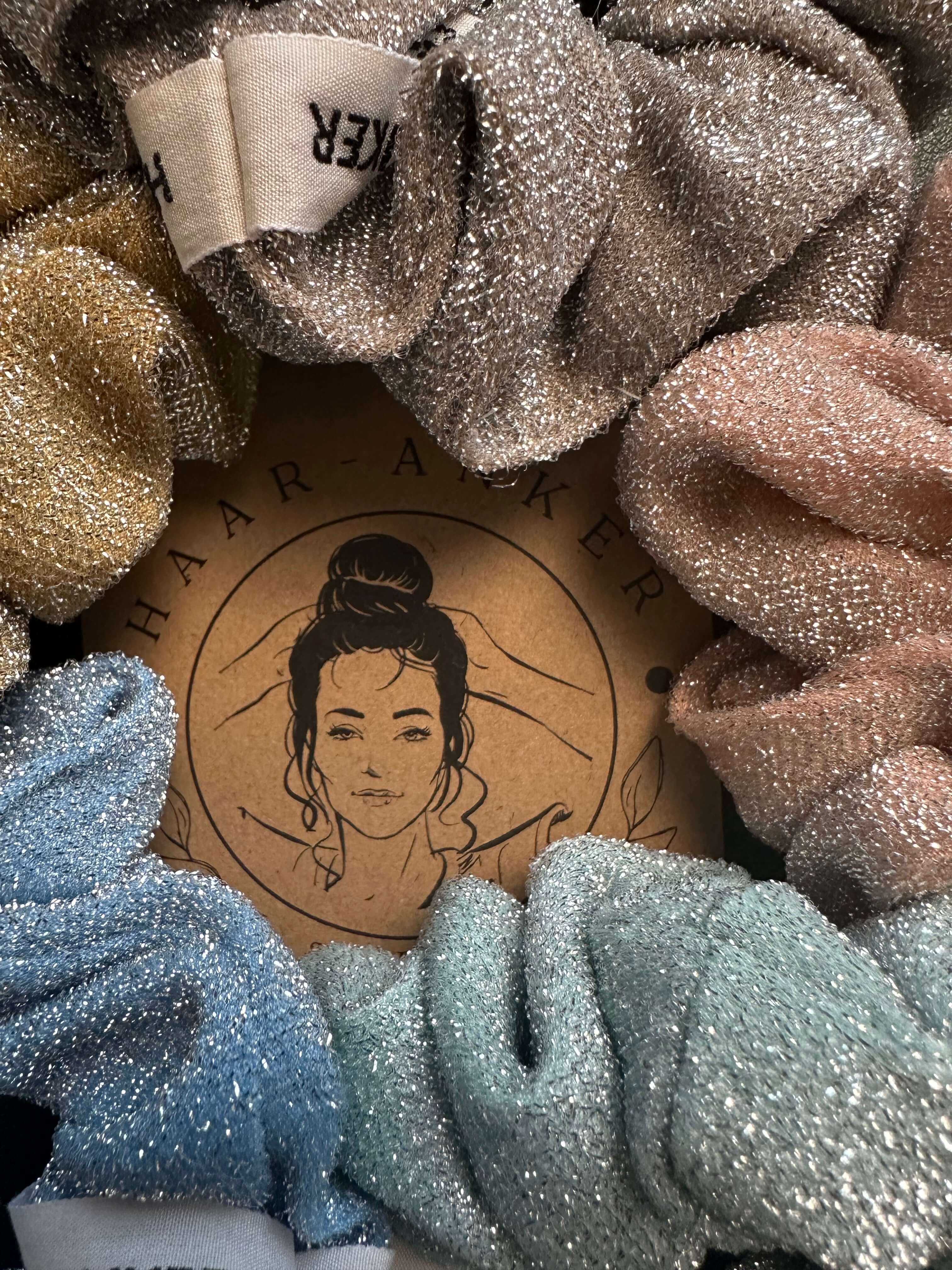 Glitzer Jersey | Scrunchie | HAAR-ANKER
