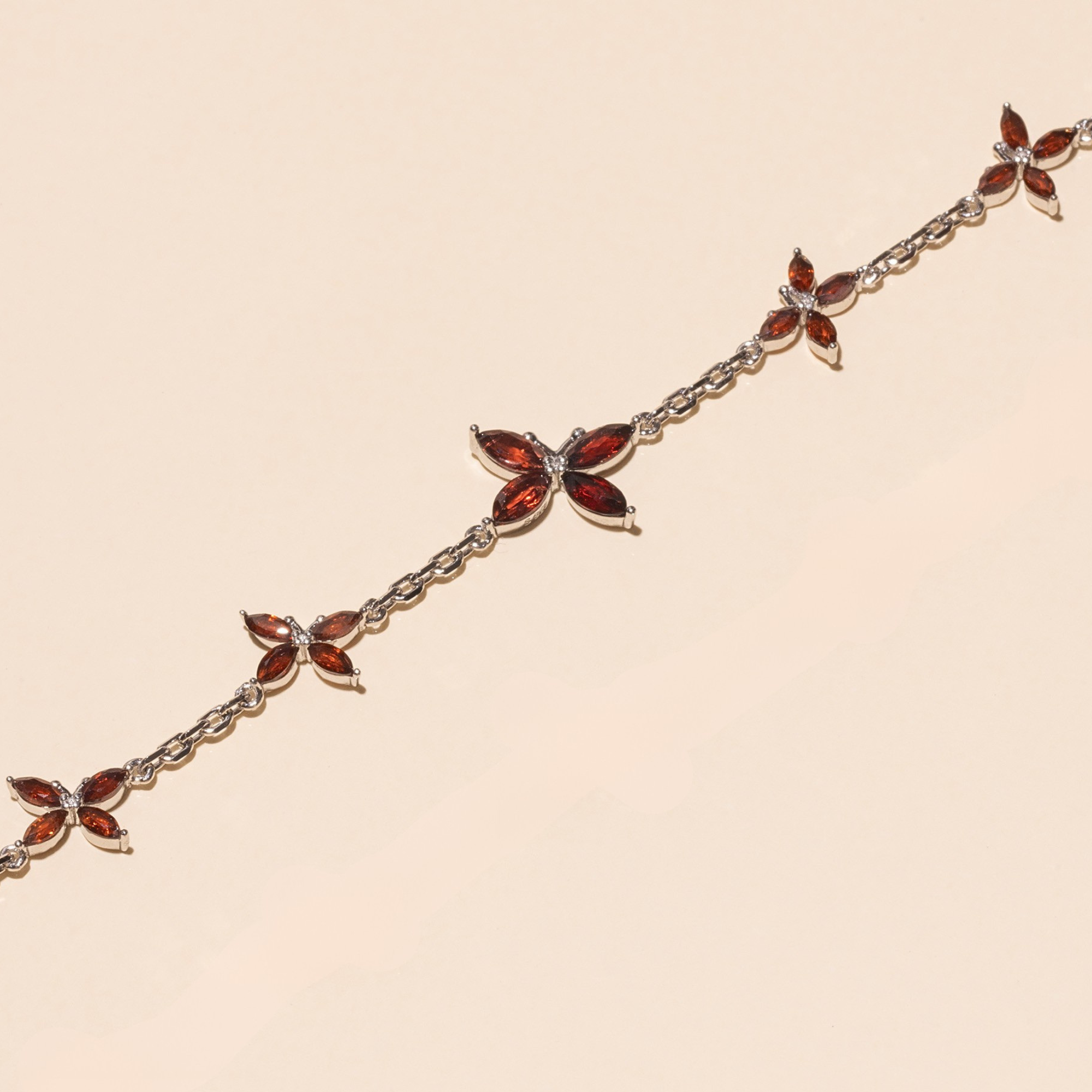 Armband 'Schmetterling mit Edelstein' – Silber | Armband