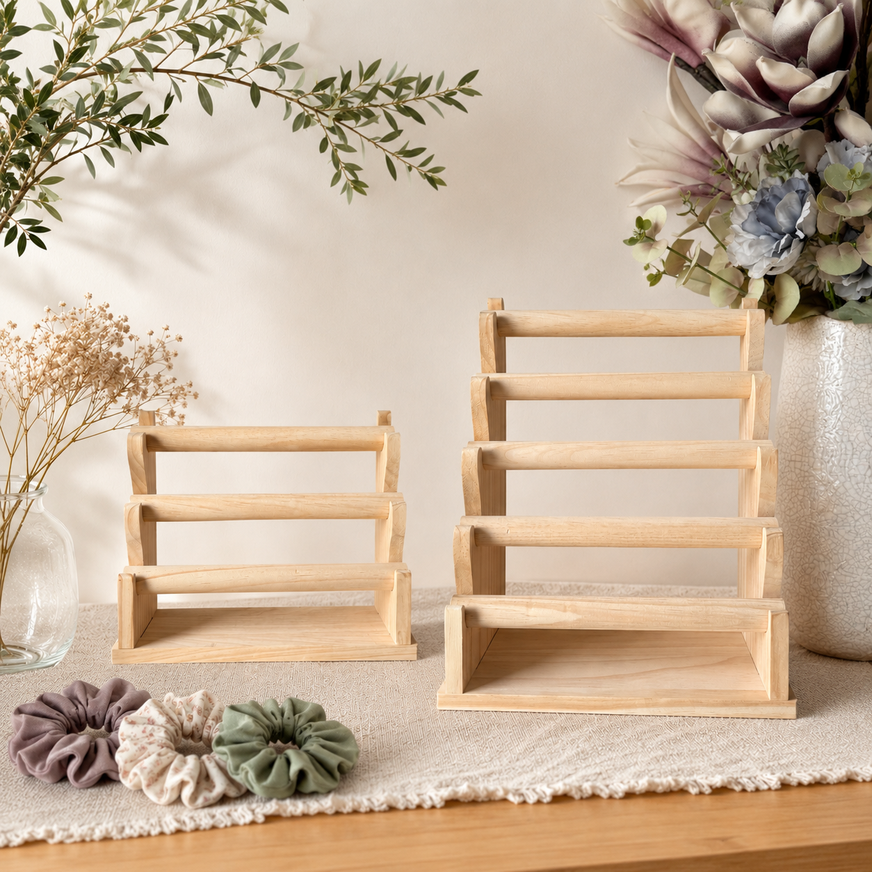 Scrunchie Organizer aus Holz